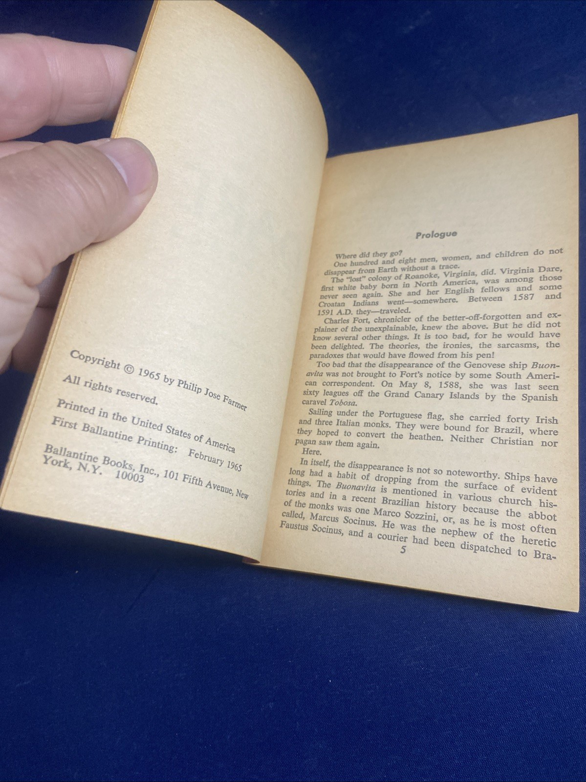 DARE by Philip Jose Farmer (1965 1st edition, 1st Printing) Riverworld