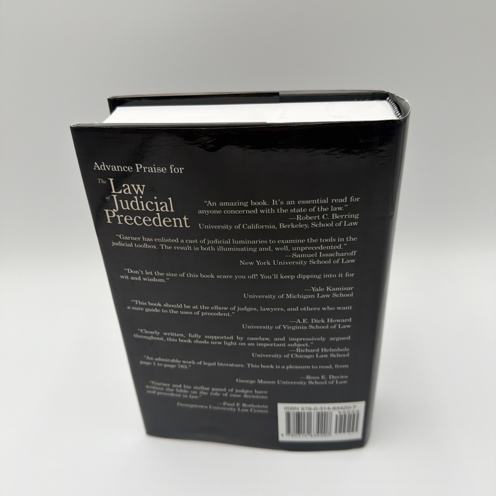 The Law of Judicial Precedent Hecht Garner Hardcover Legal Book 9780314634207