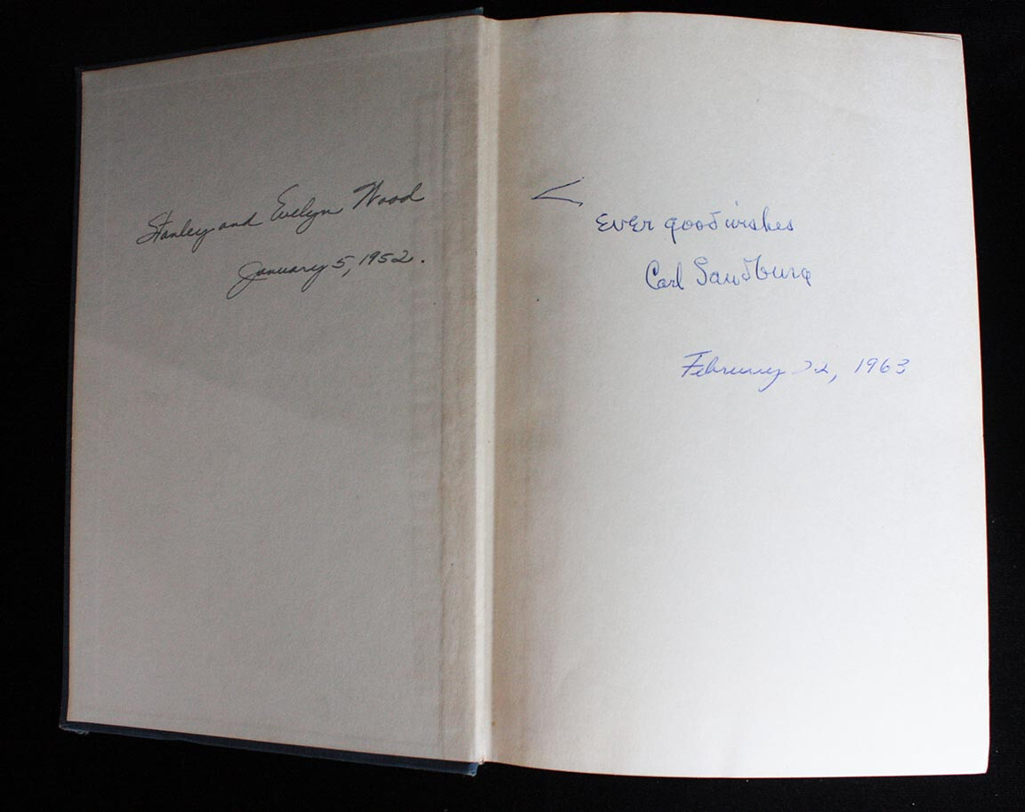 Complete Poems of Carl Sandburg Harcourt, Brace and Company 1950 signed 1st ed