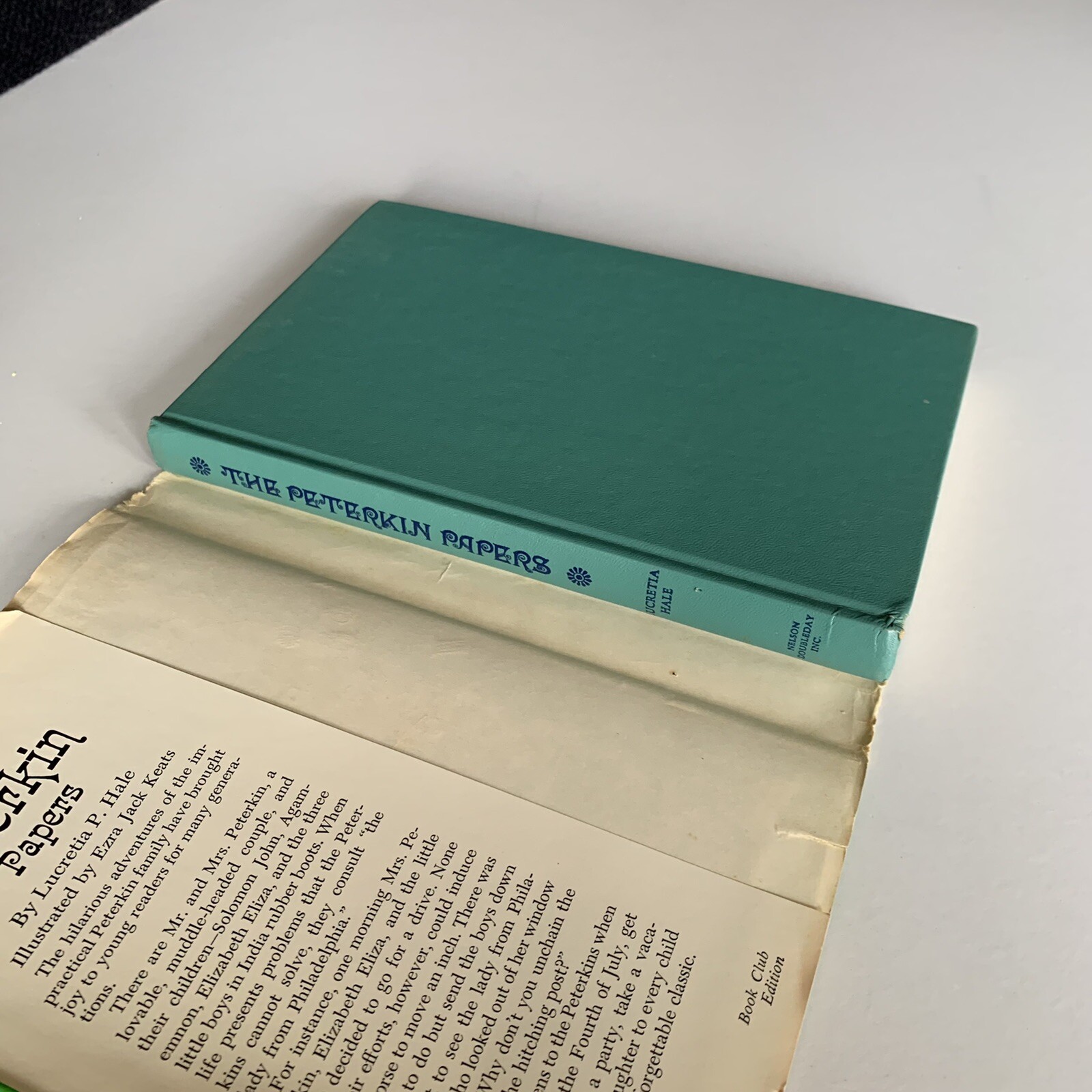 THE PETERKIN PAPERS by Lucretia Hale. Book Club Edition, 1955, 192 pages HCDJ