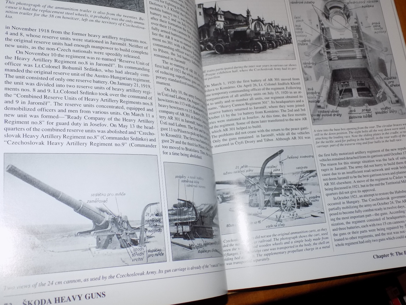 SKODA HEAVY GUNS 24cm Cannon 38cm 42cm Howitzer Gas Trains WWI WWII Gun Book