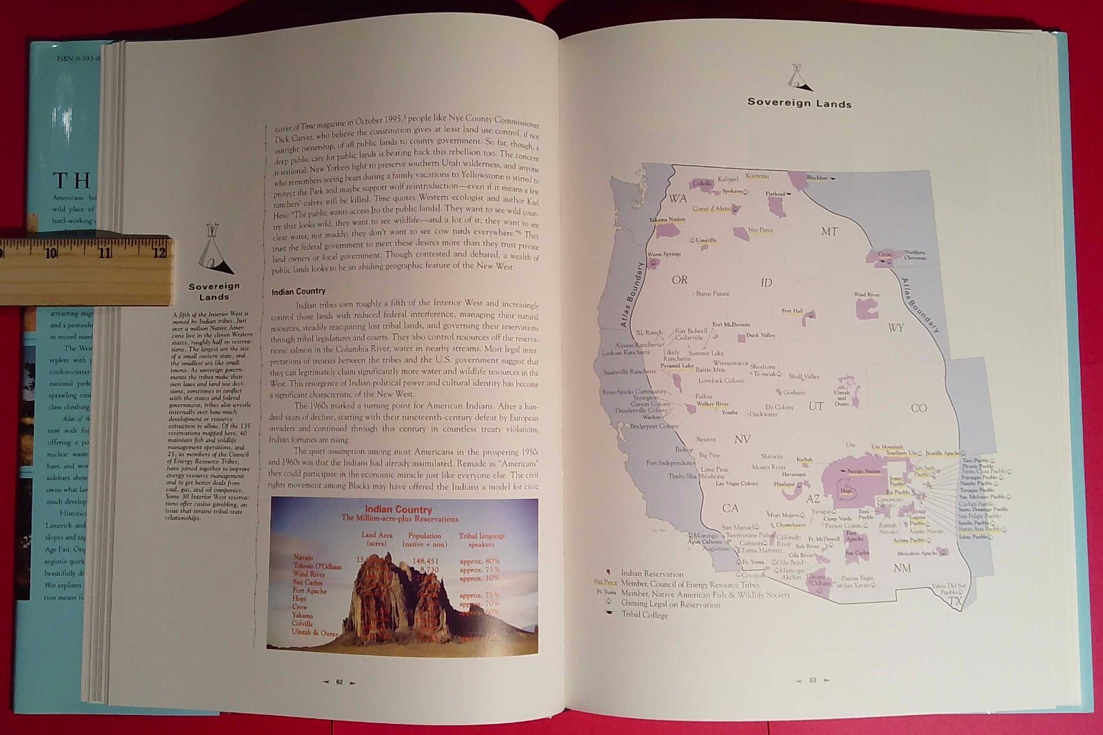 Atlas of the New West, Riebsame, 1997, 1st edition, signed/personalized (A418)