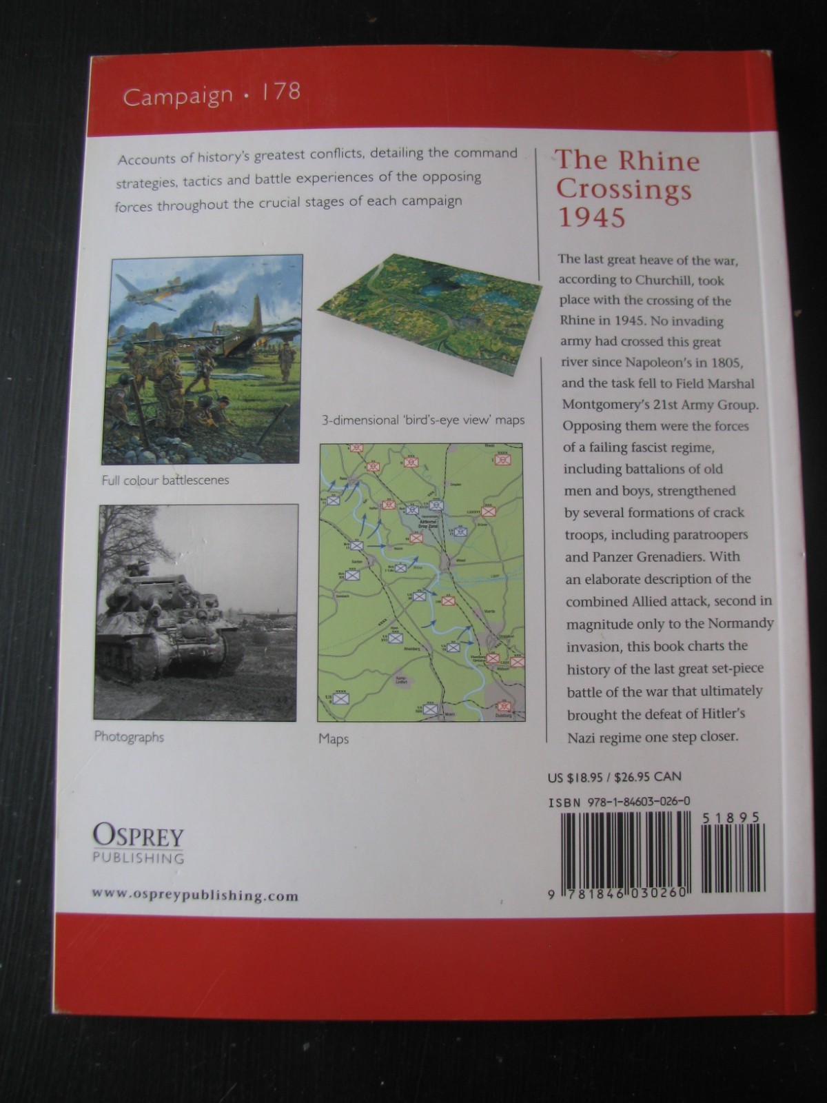 OSPREY CAMPAIGN #178 RHINE CROSSINGS VG/NN