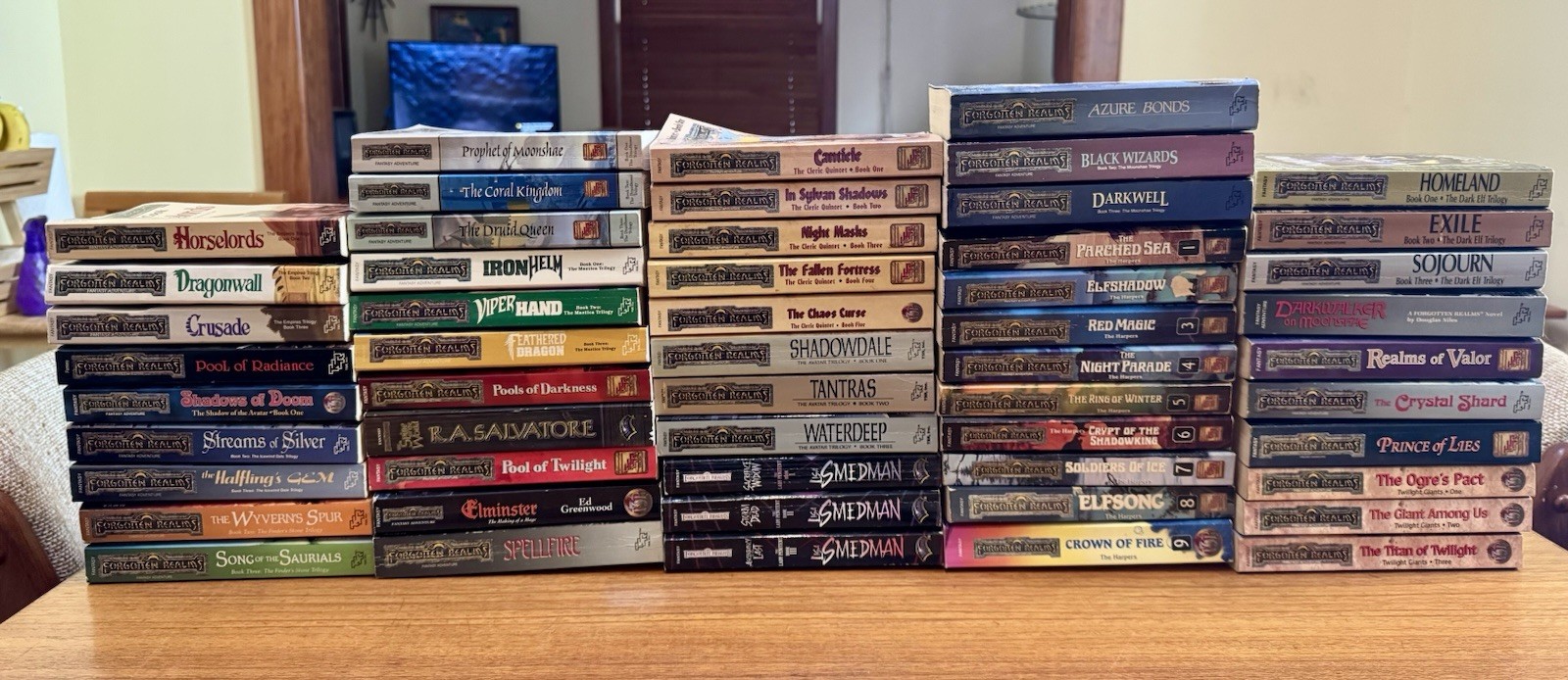 FORGOTTEN REALMS 53x PAPERBACK Book LOT Fantasy TSR Trilogies Etc