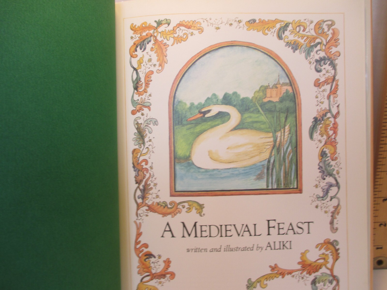 children’s picture book A MEDIEVAL FEAST signed by ALIKI 1983 hc + dj