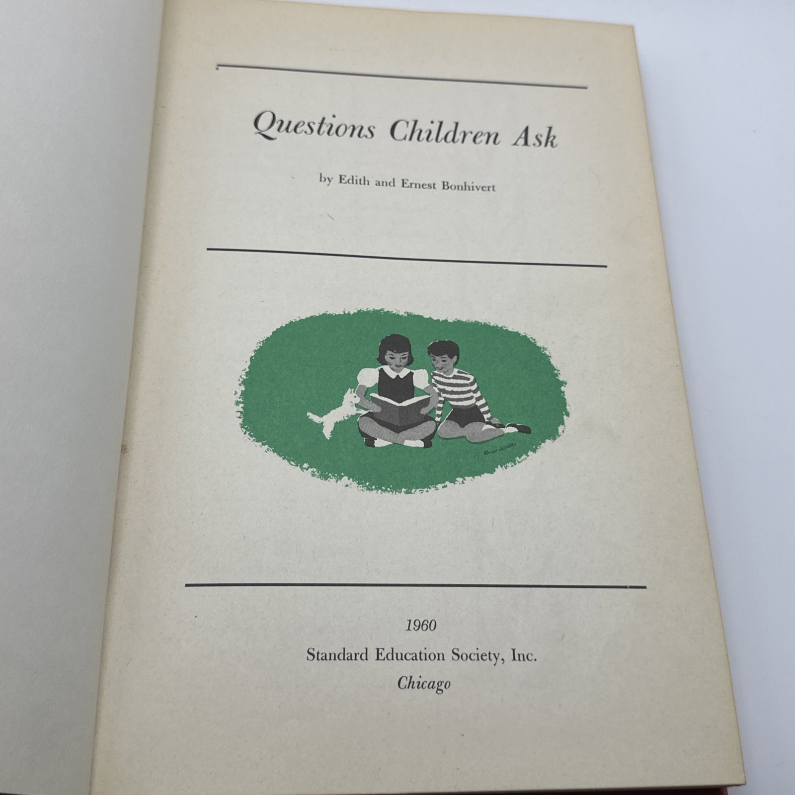 VTG 1960 CHILD HORIZONS Questions Children Ask & Guideposts BOOKS HC Educational