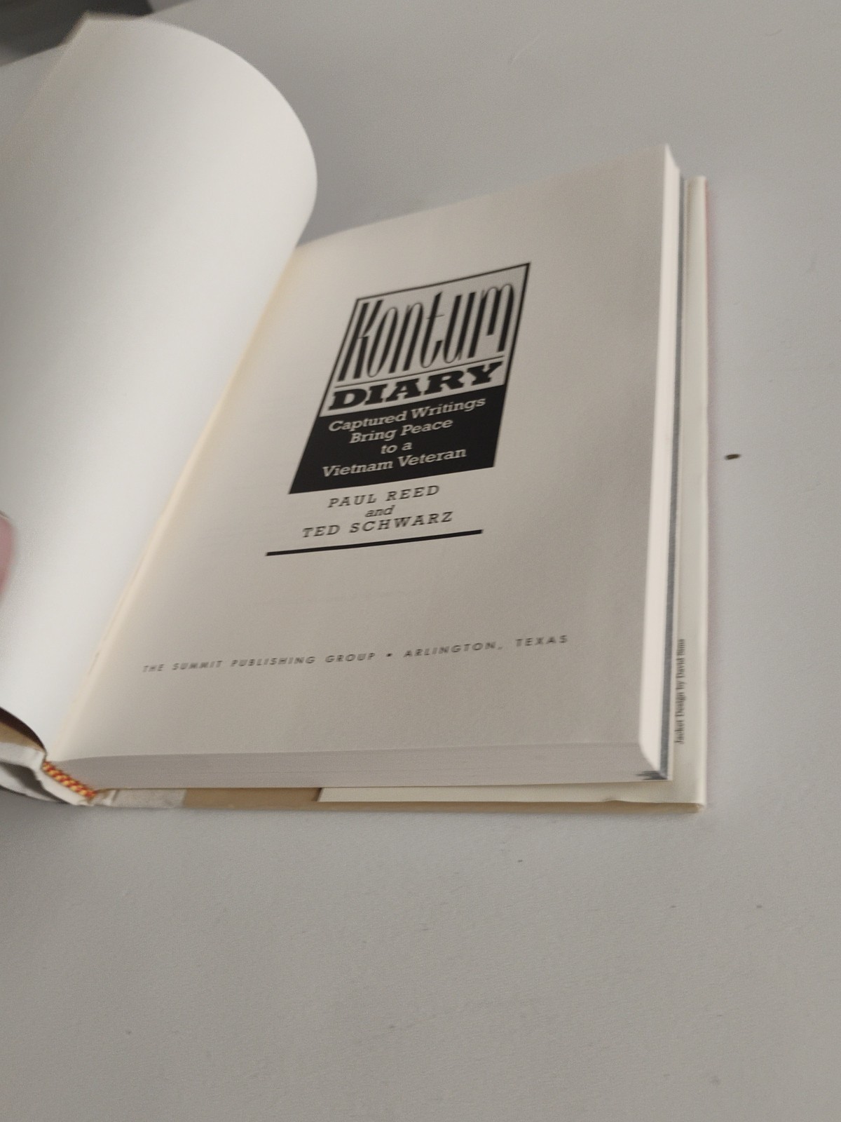 Kontum Diary By Reed & Schwarz, SlGNED