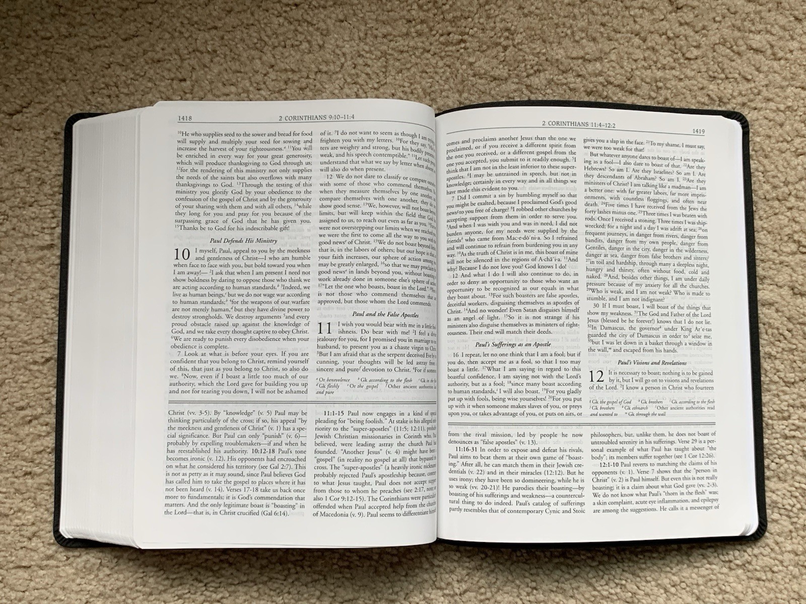 NRSV 89 Wesley Study Bible Charcoal Bonded Leather 2017 Abingdon Press