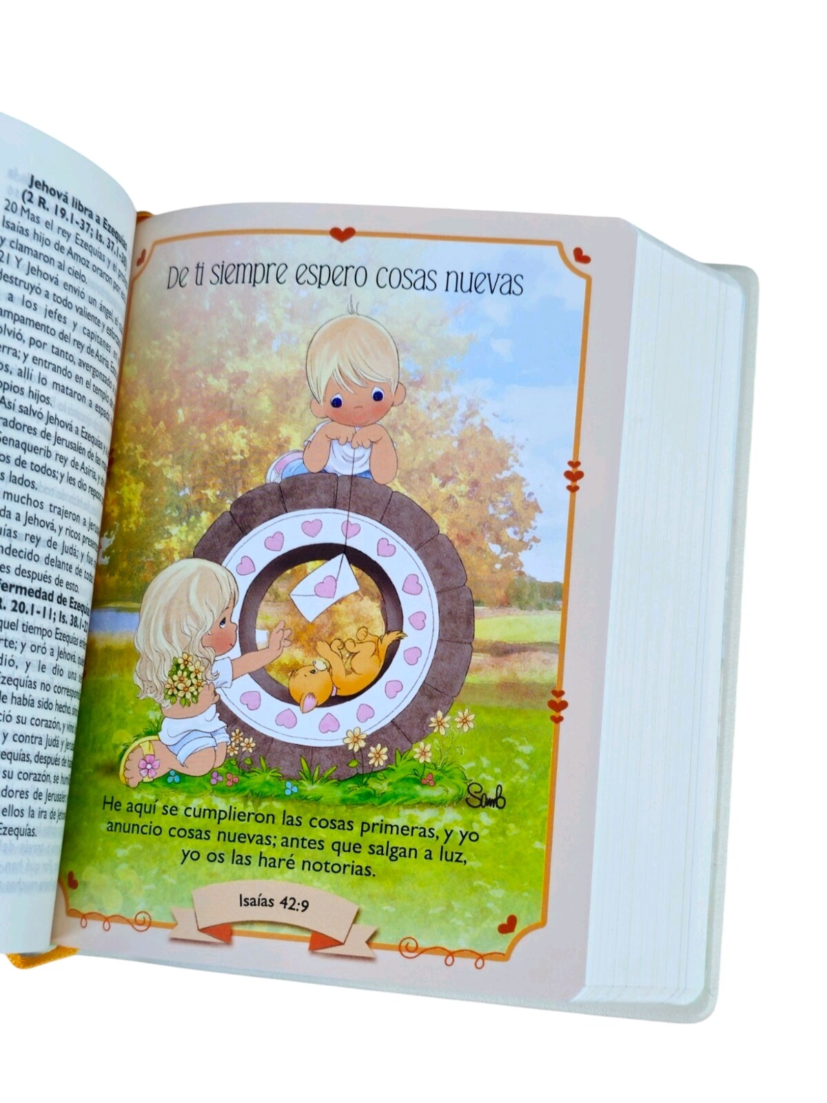 Biblia precious moments para niños PEQUENA VINIL Reina-Valera 1960