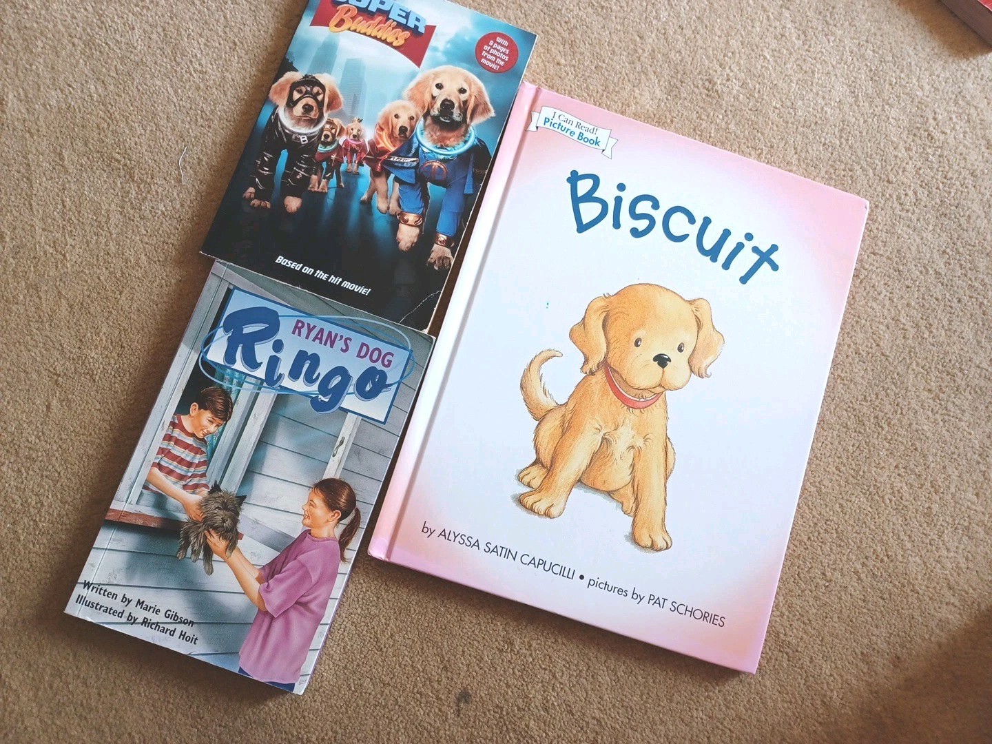 Lot of 3 Vintage Children’s Dog Books – 1 Hardcover ; 2 Softcover