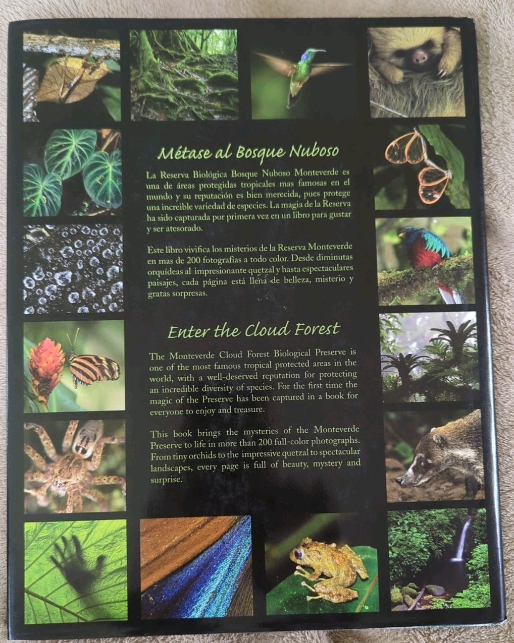 Monteverde: Cloud Forest Preserve Hardcover. English & Spanish, 152 pages