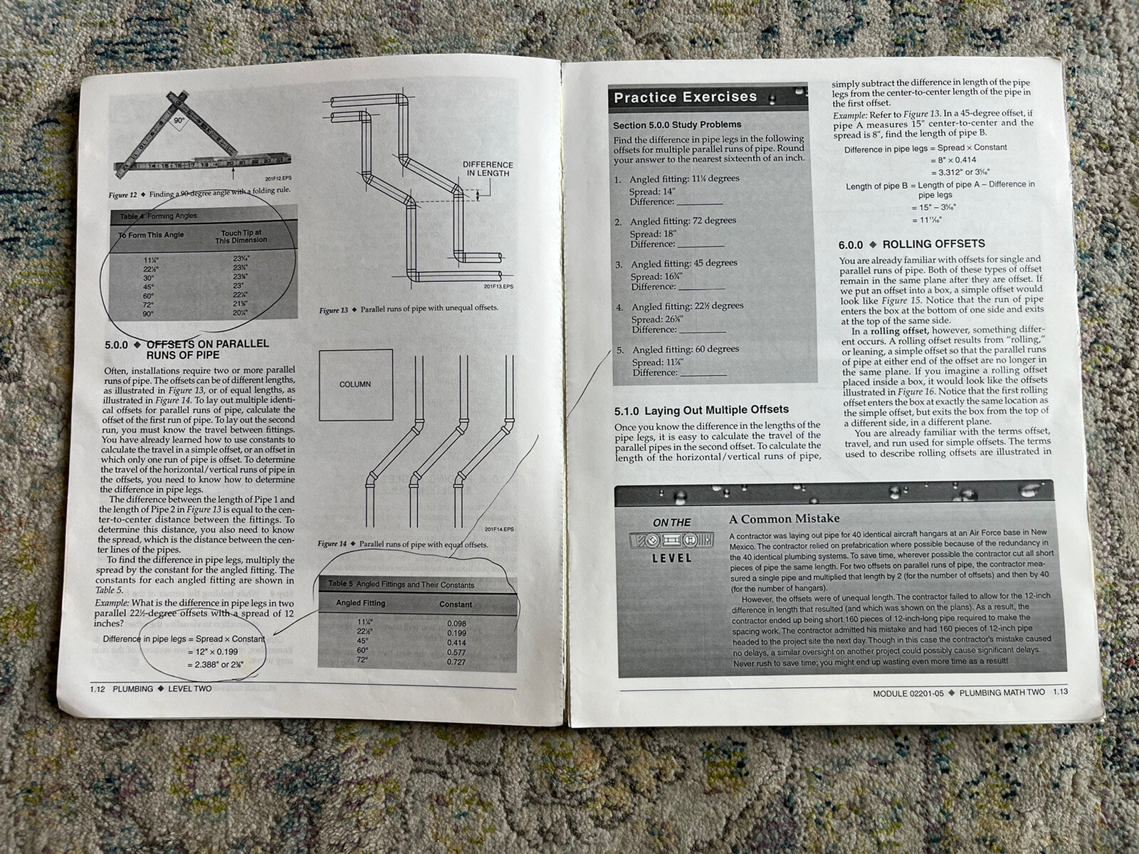 Plumbing Book Trainee Guide Level 2 by NCCER (Trade Paperback) 3rd Edition