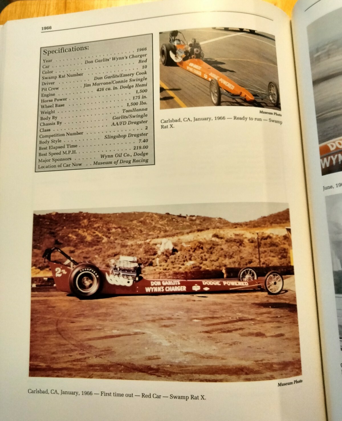 Big Daddy Pictorial Book Son Garlits SIGNED A Career Vol 1 plus bumper sticker