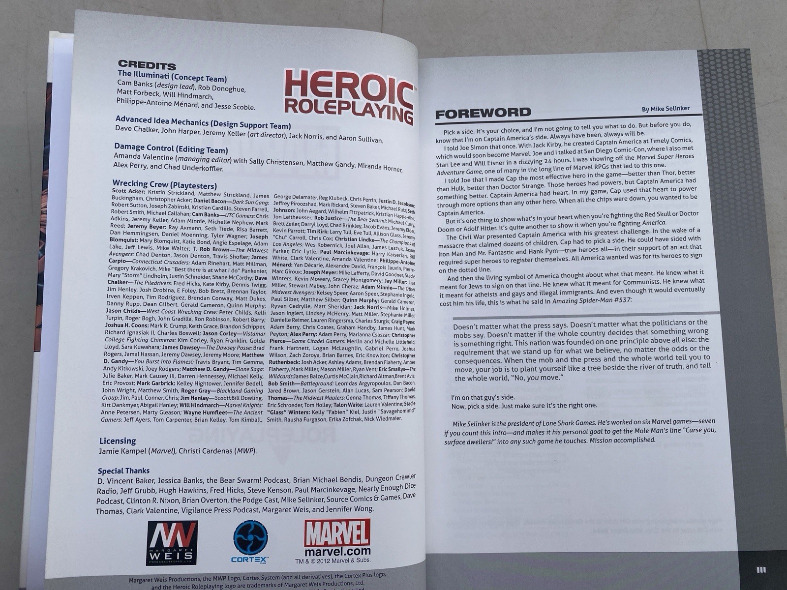 Civil War Heroic Roleplaying Event Book Margaret Weis 2012 HC