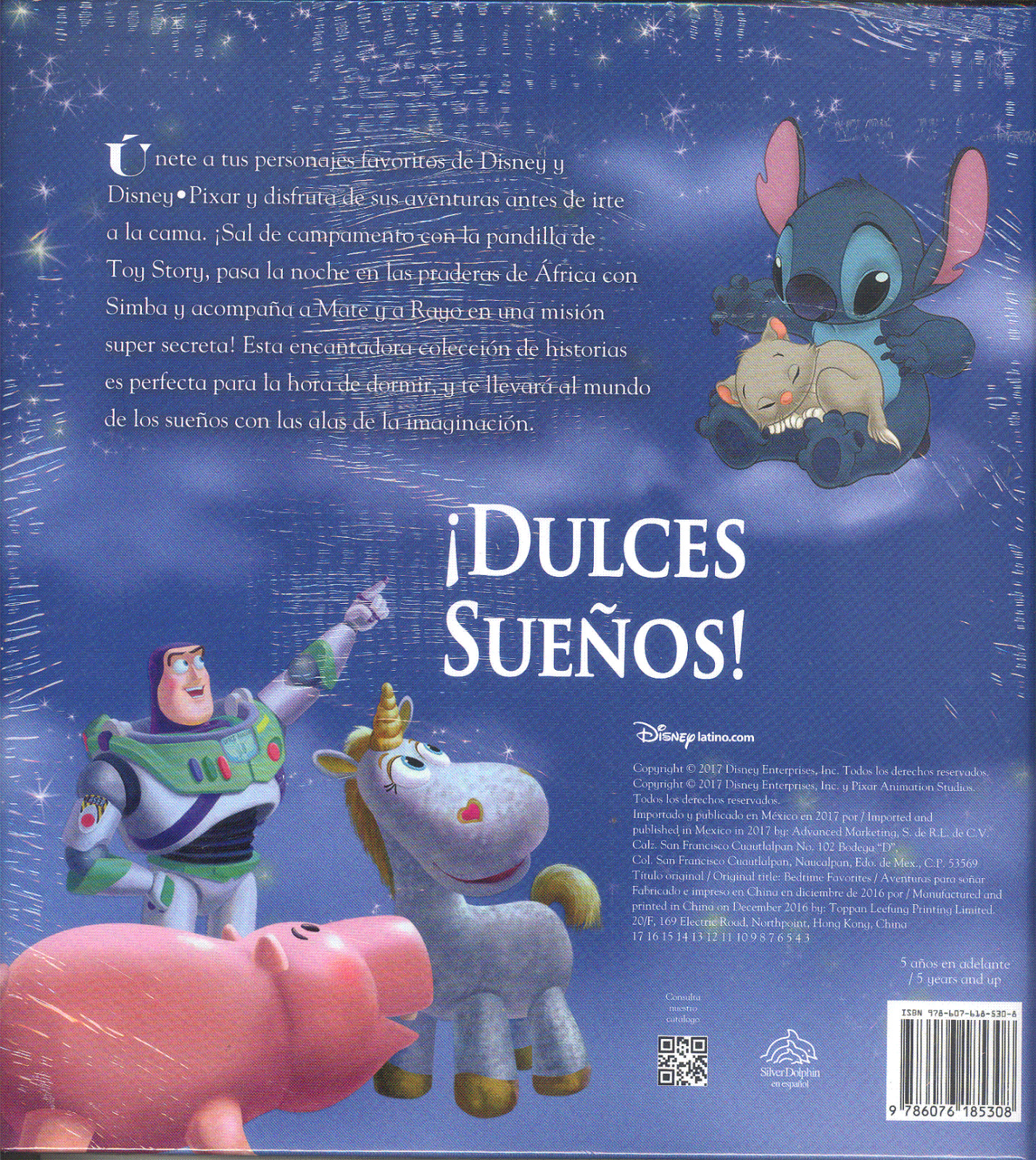 LIBRO “COLECCIÓN DE CUENTOS DISNEY AVENTURAS PARA SOÑAR” EN ESPAÑOL