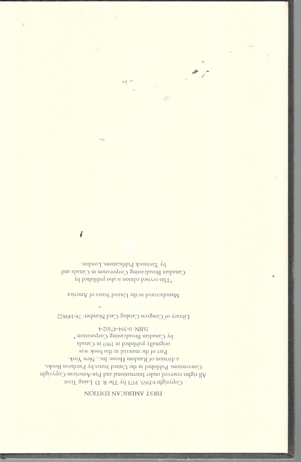 The Politics of the Family R. D. Laing 1971