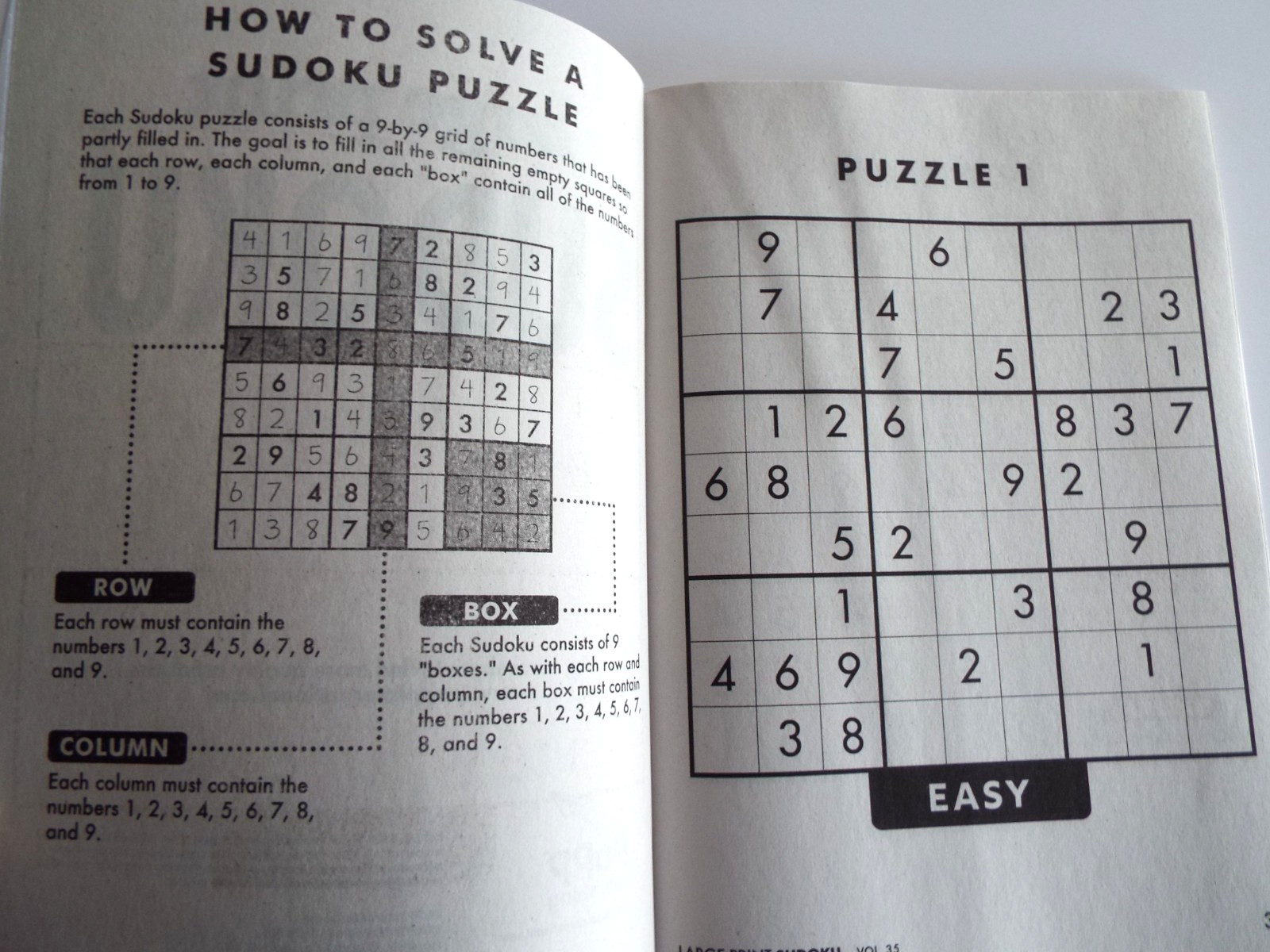 4 Large Print Sudoku Puzzle Books: Volumes 35, 36, 37 & 38 NEW** ~ 80 puzz. ea
