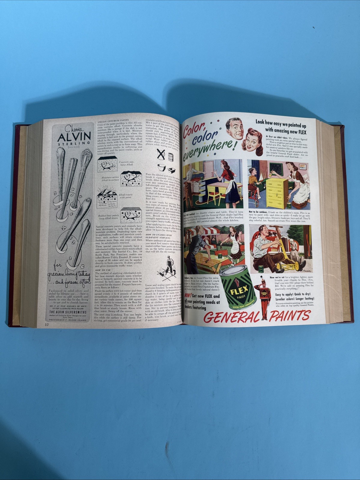 Vintage Complete Sunset Magazine 1948 Jan-June Bound Red Southwest Red Book OOP