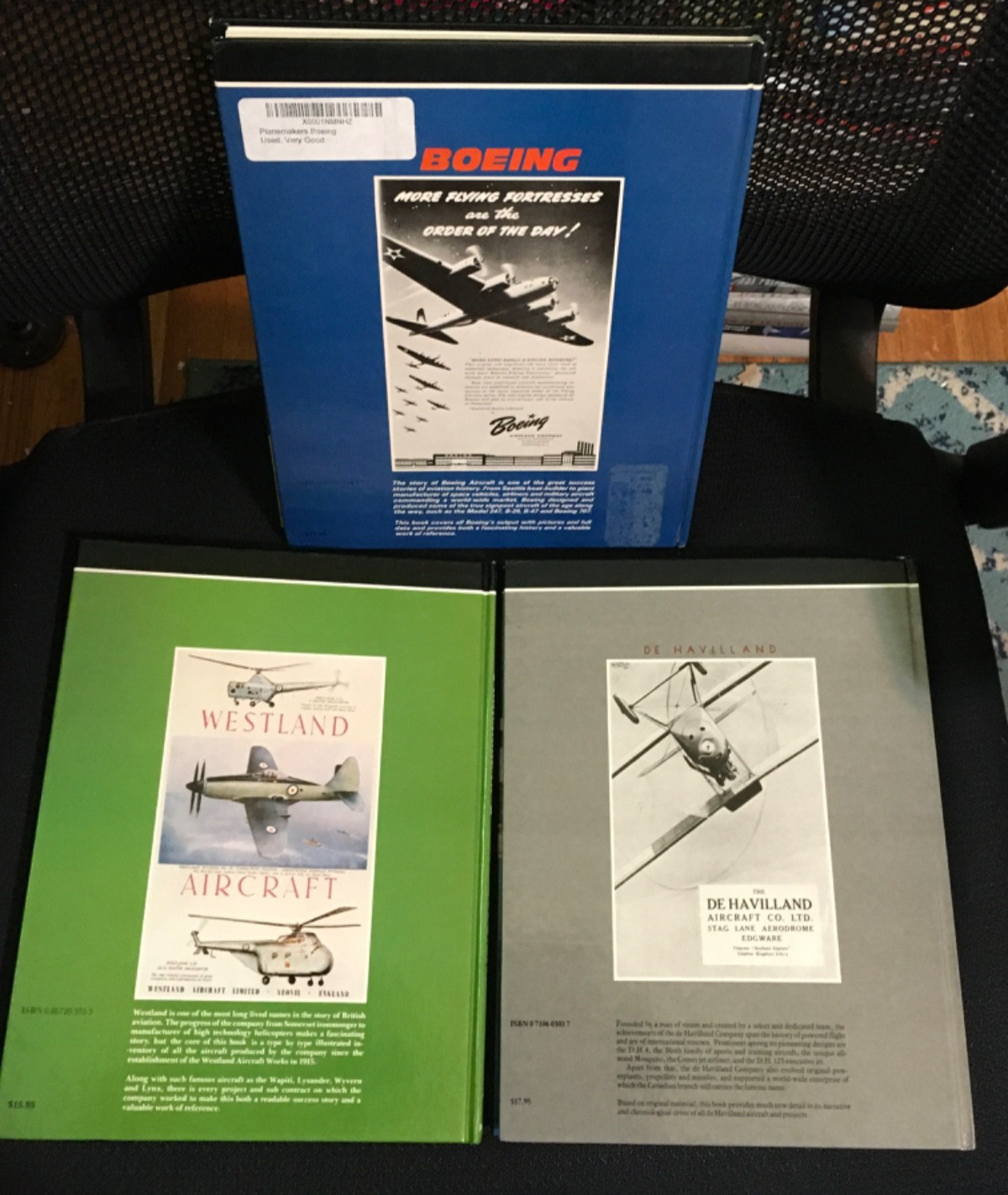 Lot Planemakers 1 2 3 BOEING Michael Taylor WESTLAND David Monday DE HAVILLAND