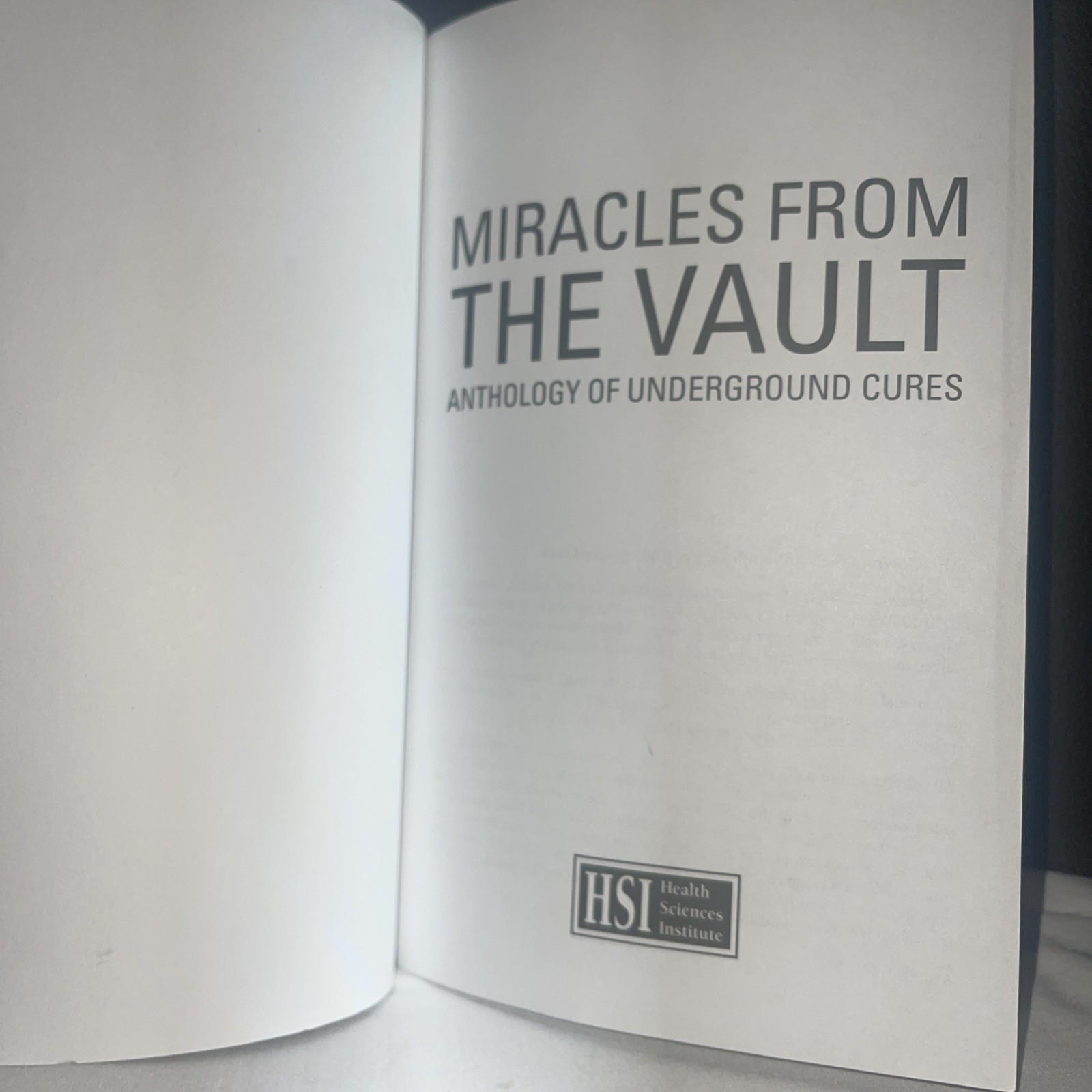 Miracles from the Vault by HSI 2017 Paperback Book Health Science Current Events