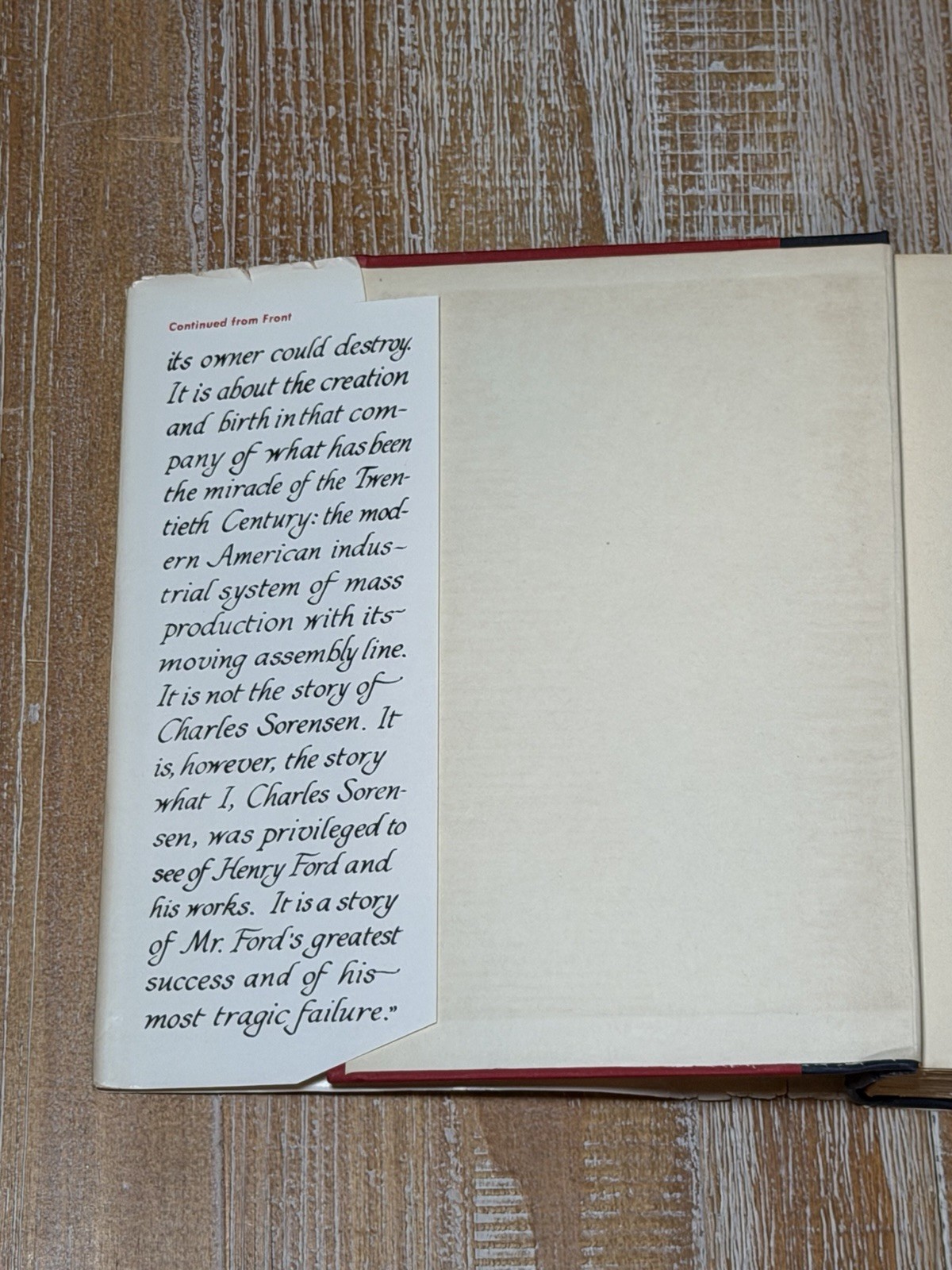 My Forty Years With Ford by Sorensen Henry Ford Motor Automobiles 1st Ed. 1956