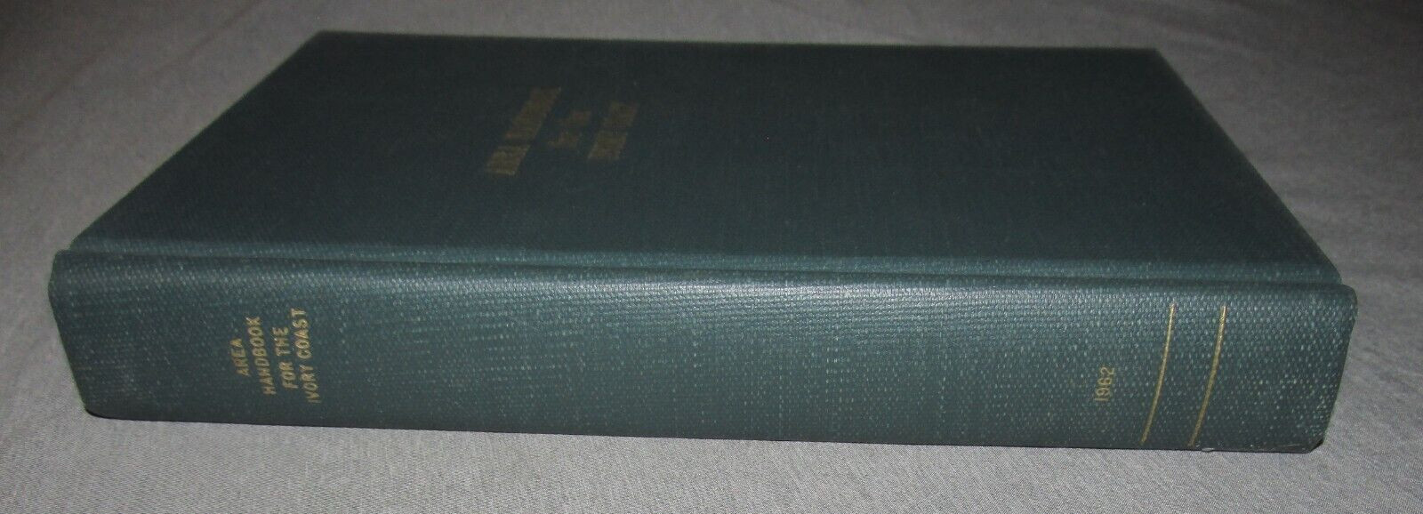 AREA HANDBOOK FOR IVORY COAST 1962 DA PAM 550-69 Hardback