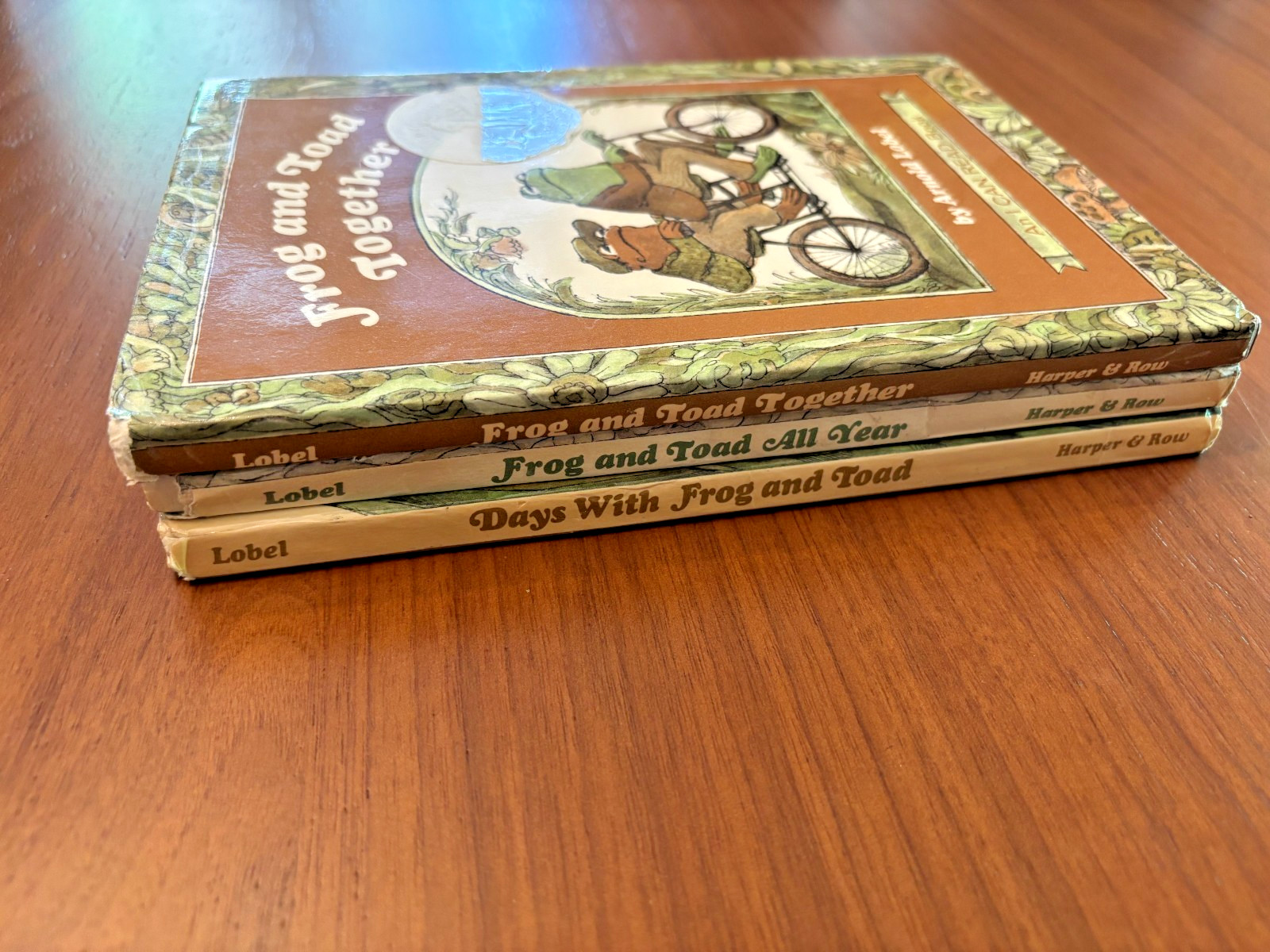 FROG AND TOAD – FIRST EDITION HARDCOVER DJ LOT OF 3 BOOKS 1970’S by ARNOLD LOBEL