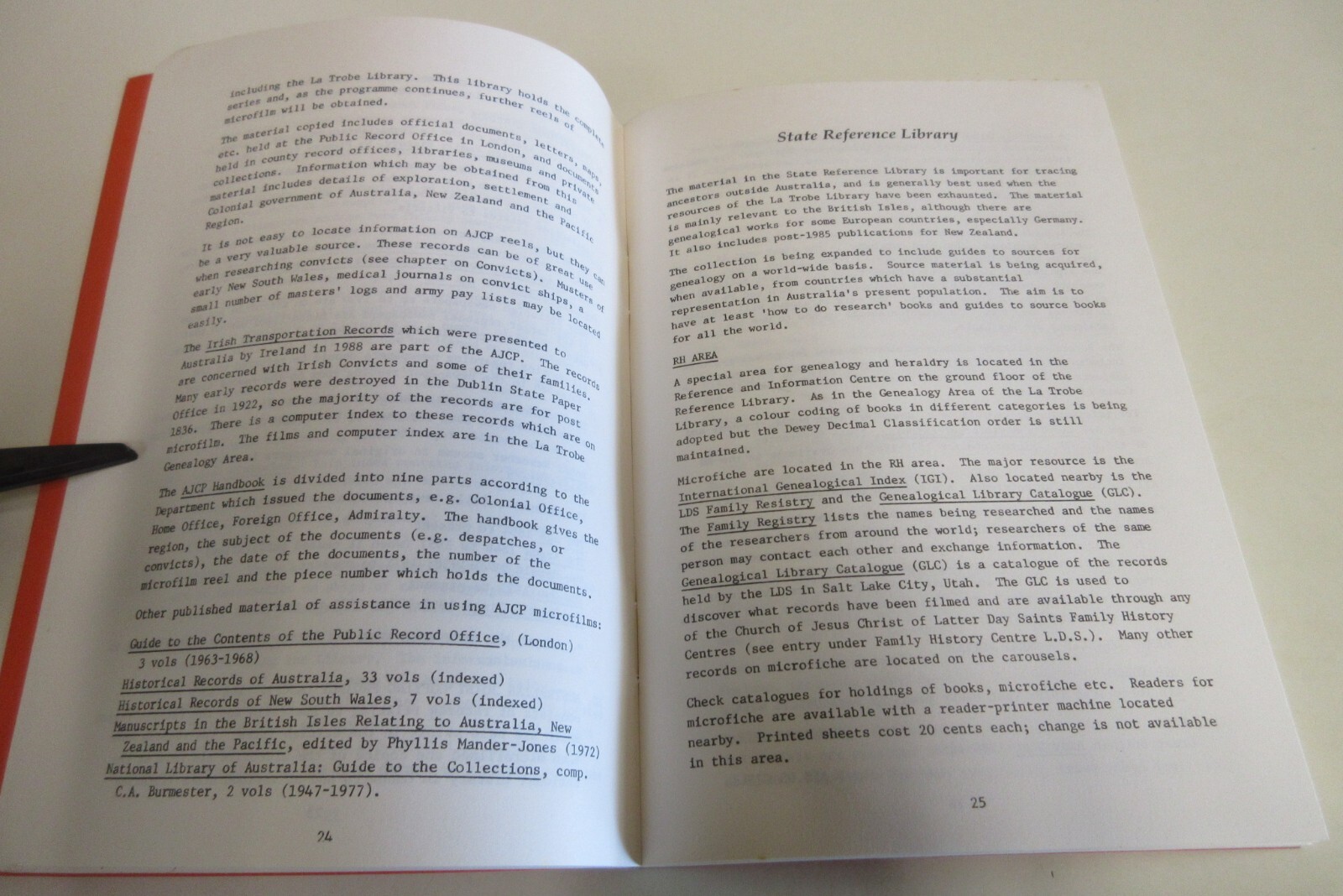 Family and Local History Sources in Victoria – Brown et al. – 106 Pages – 1990