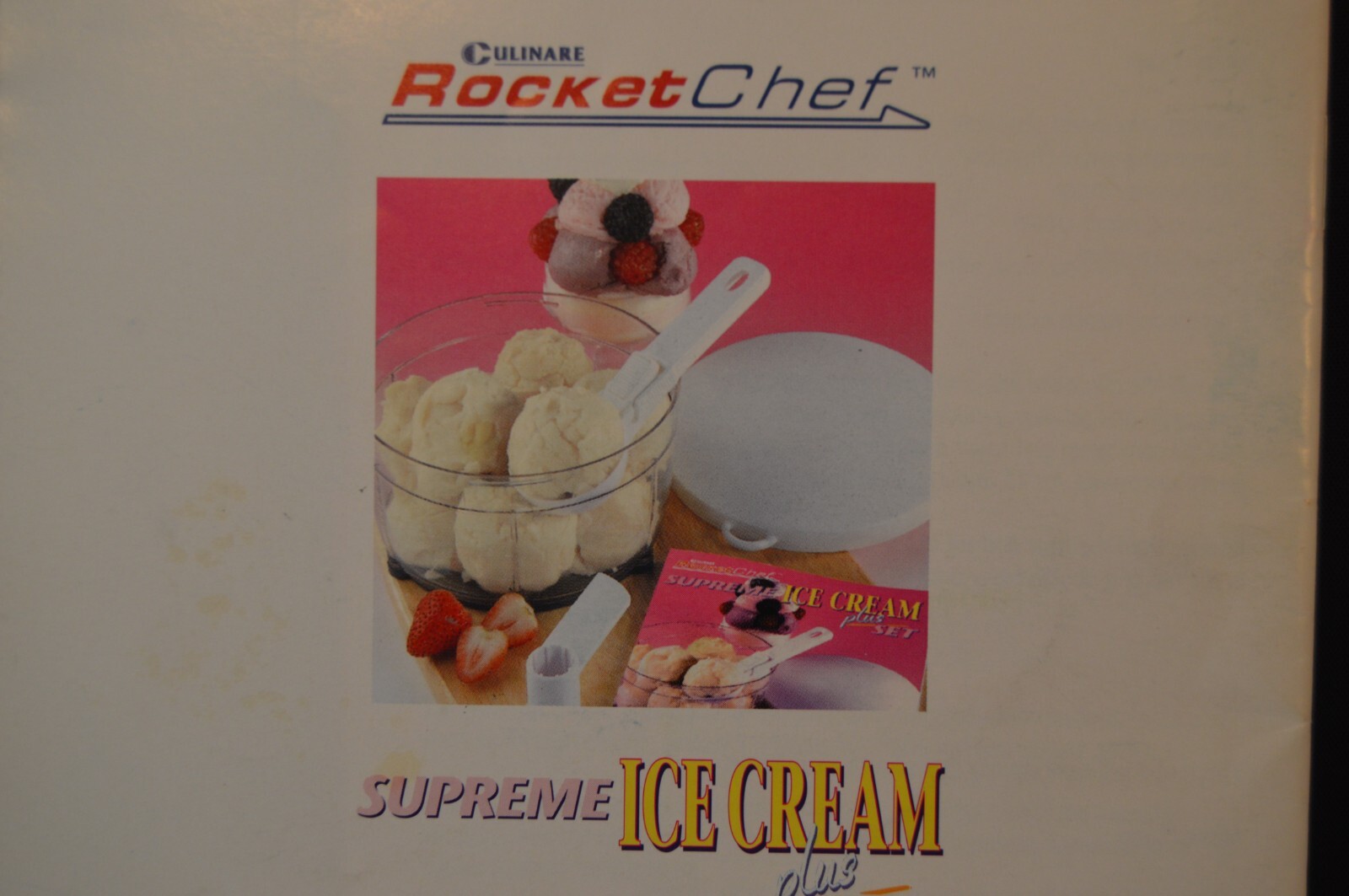 Culinare ROCKET CHEF Supreme Ice Cream “RECIPE & INSTRUCTION BOOKLET” 31 Pages