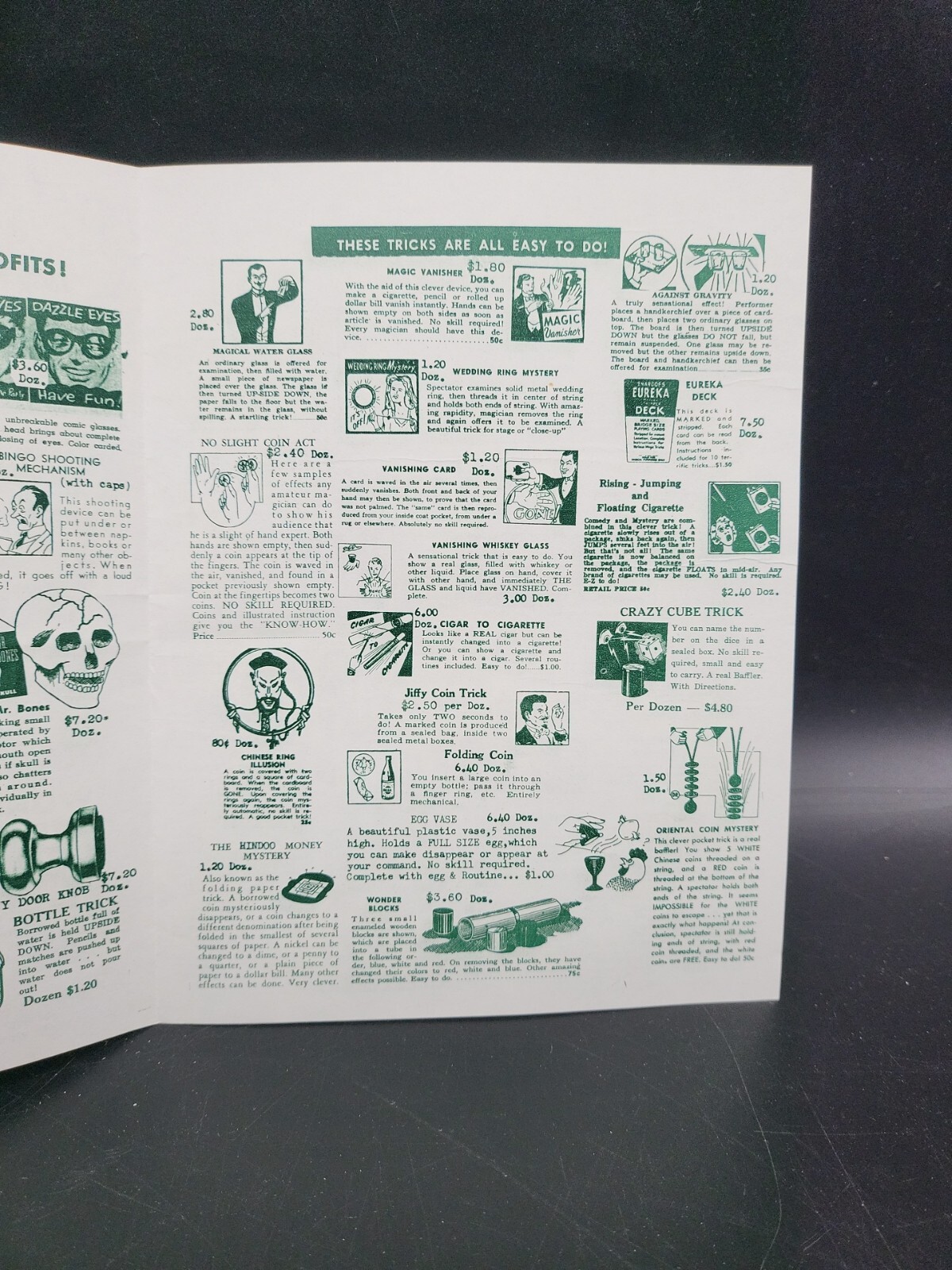 Vintage Prank Magic Booklet 4 Pages