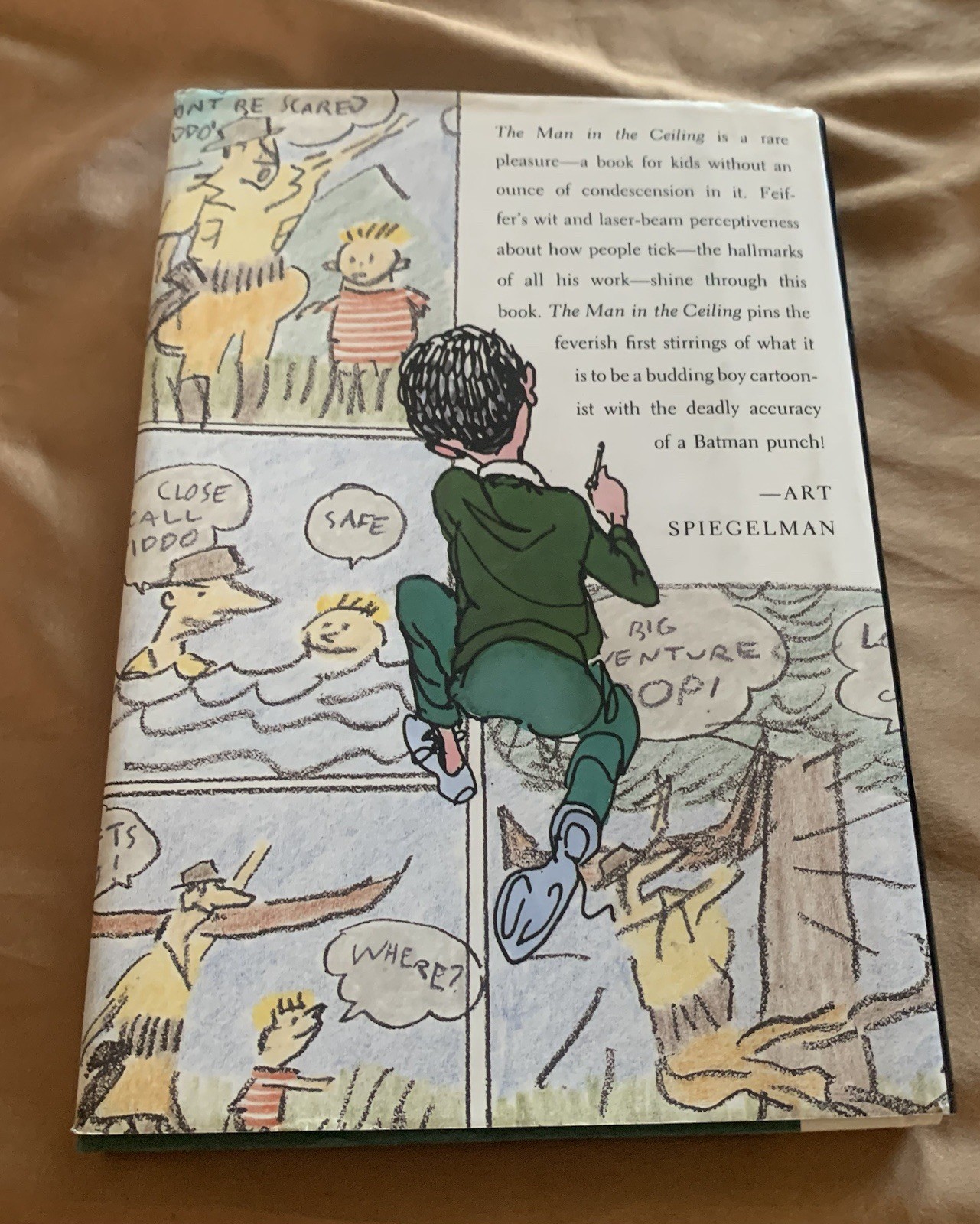 The Man in the Ceiling SIGNED by Jules Feiffer (1993, HCDJ 1st ed)