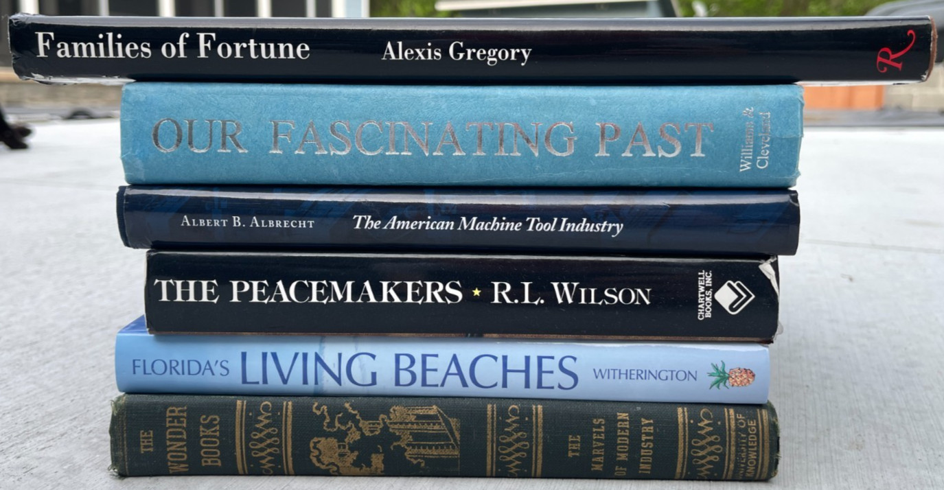 6 HC Book Lot Gilded Age Florida History Western Firearms Industry Vintage