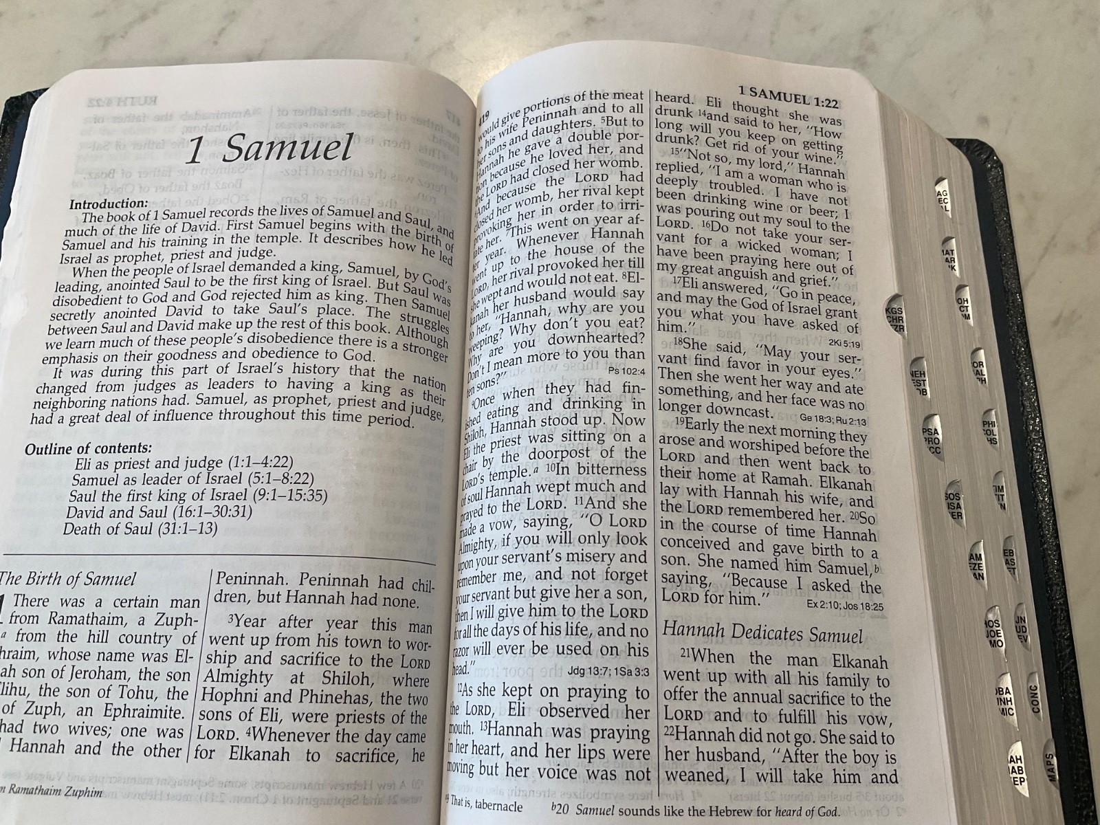 NIV Bible 1984 Large Print Reference Navy Bonded Leather Red Letter Text