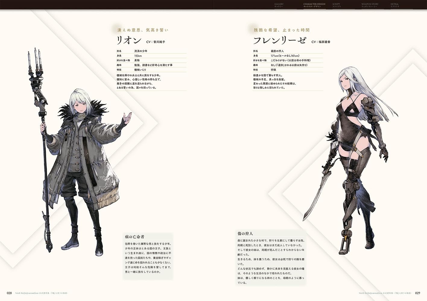 NieR Re in Carnation Official Document Collection Illustrated Book new