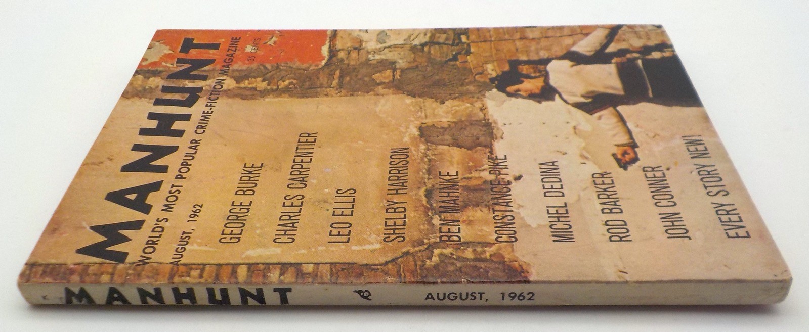MANHUNT Detective Story Monthly Magazine August 1962