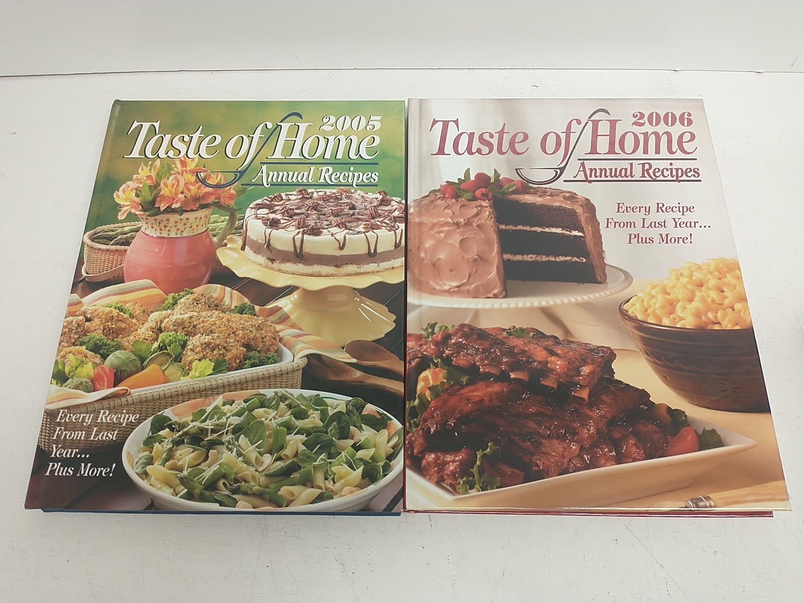 Taste of Home Annual Recipes Cookbook Hardcover Lot of 20 Years 1994-2015