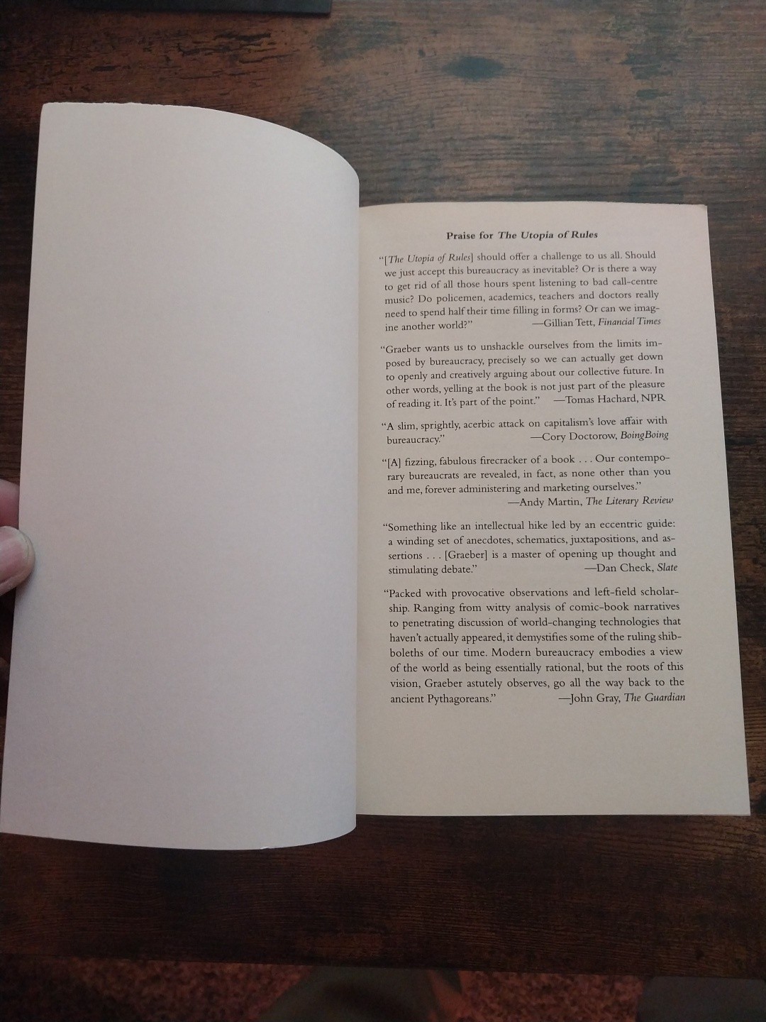 The Utopia of Rules & Debt, David Graeber Book Set – PB – VERY GOOD