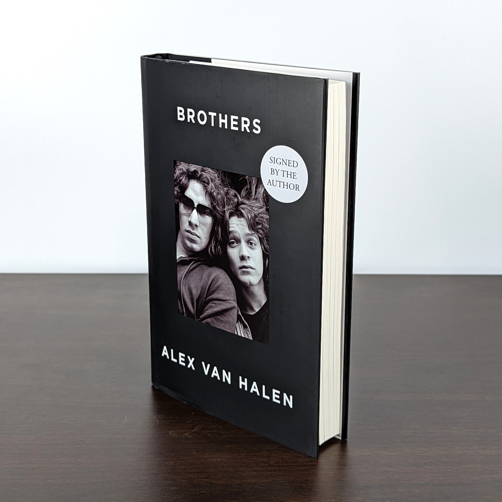 BROTHERS Alex Van Halen SIGNED Autographed Waterstones First Edition (Damaged)
