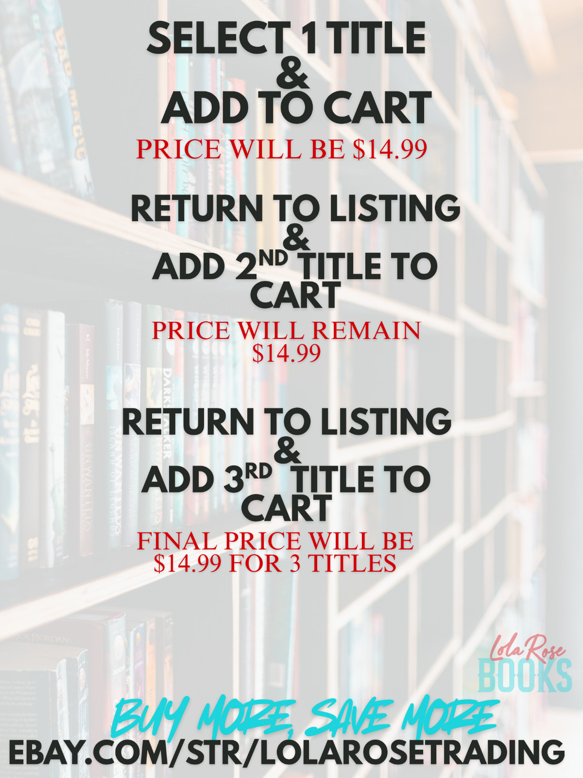 Fiction Books HC PBK • Pick Any 3 for $15 • Hundreds of Titles