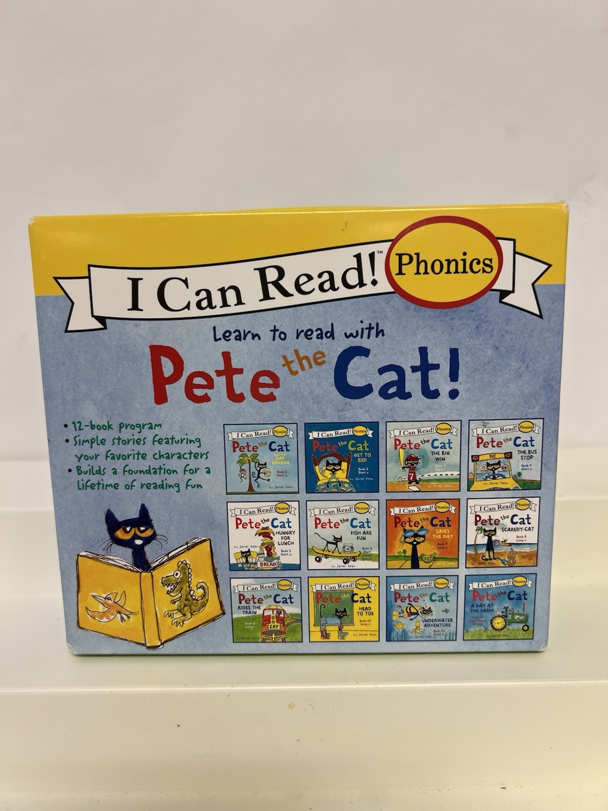 Pete the Cat Childrens Books Box Set I Can Read Phonics Learn to Read 12 mini