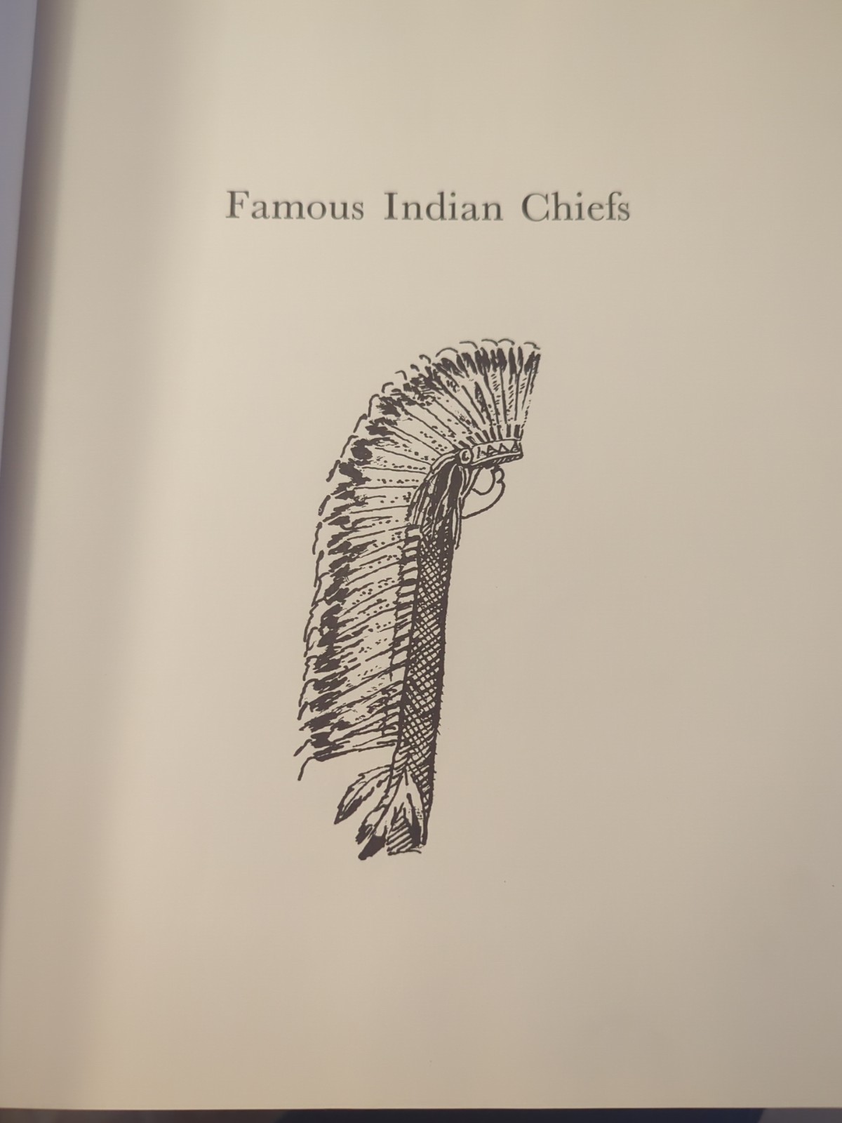Moyer, FAMOUS INDIAN CHIEFS, 1972, HB, Color Illustrations, 92 Pages, 12x10in