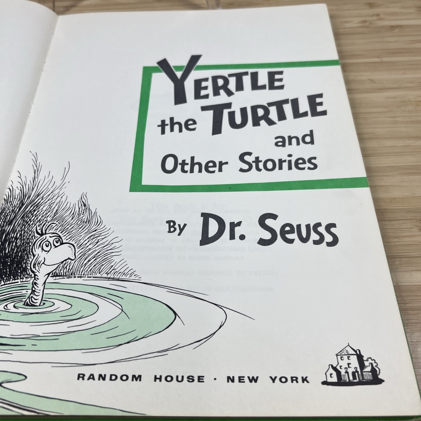 Yertle the Turtle & other stories – VINATGE 1958 Dr Seuss – 8.25″ x 11.25″ book