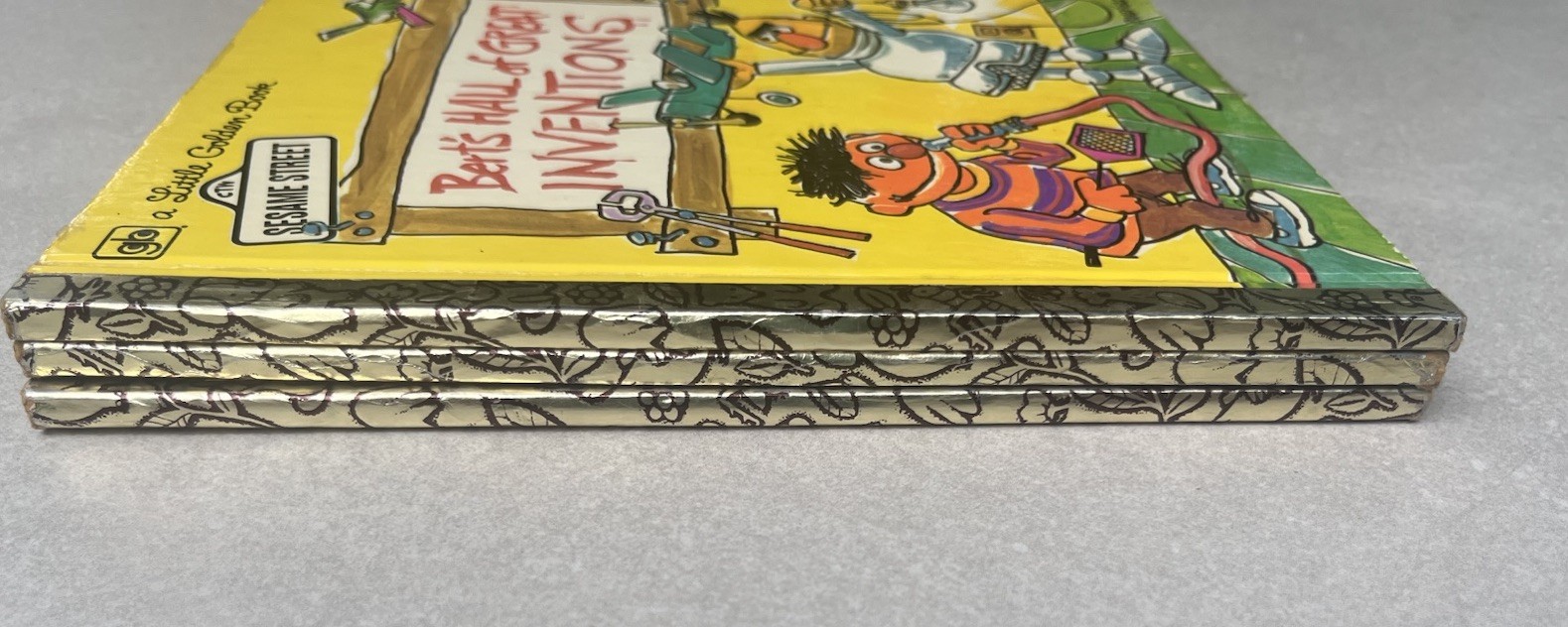 Vintage Sesame Street Hardcover Books Lot of 3 Grover Monster Bert 1972 CTW