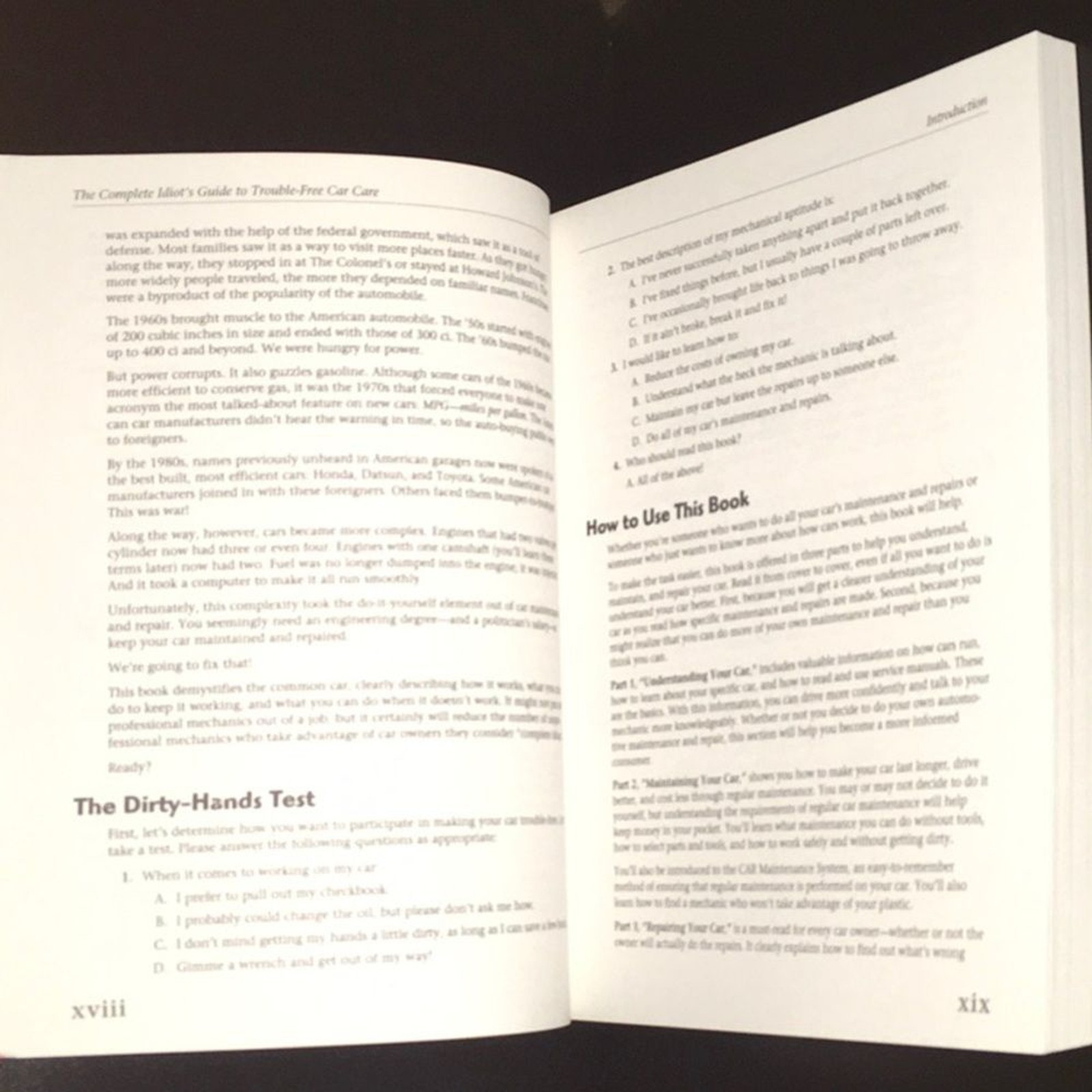 The complete idiot’s guide to trouble-free car care over‎ 250 pages