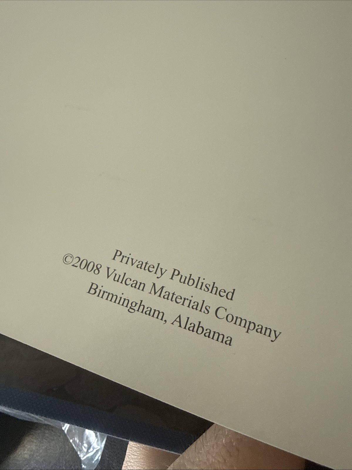 A History Written in Stone by Vulcan Materials Company -Rare Privately Published