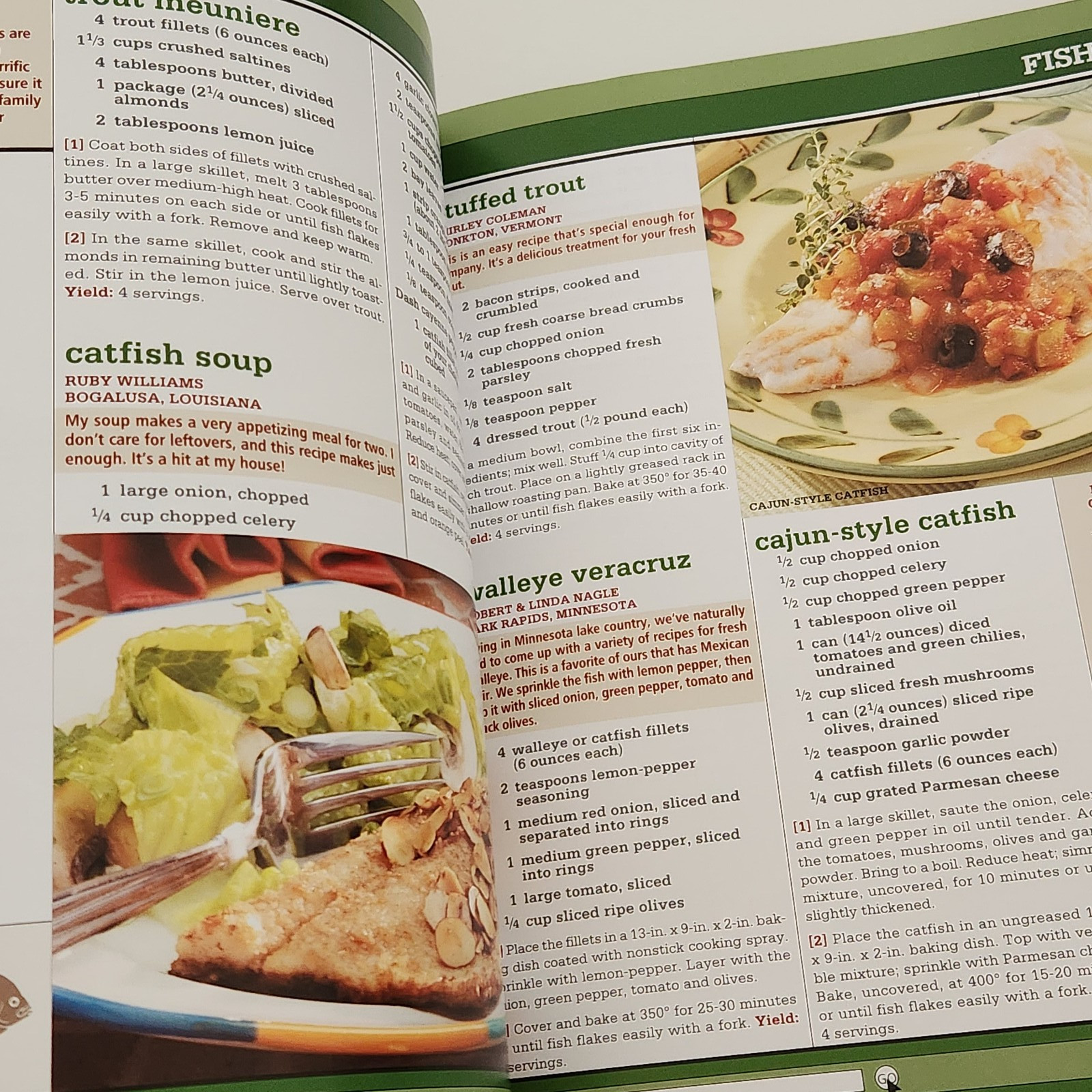 Taste Of Home Hunting And Fishing Cookbook Hardcover Color Readers Digest