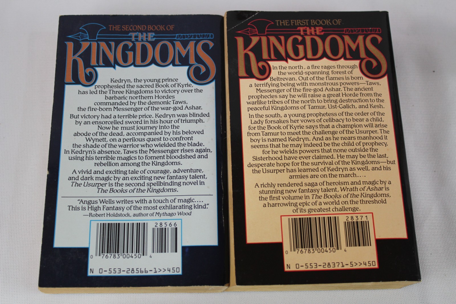 The Kingdoms Series by Angus Wells Books 1 and 2, PB, Fantasy