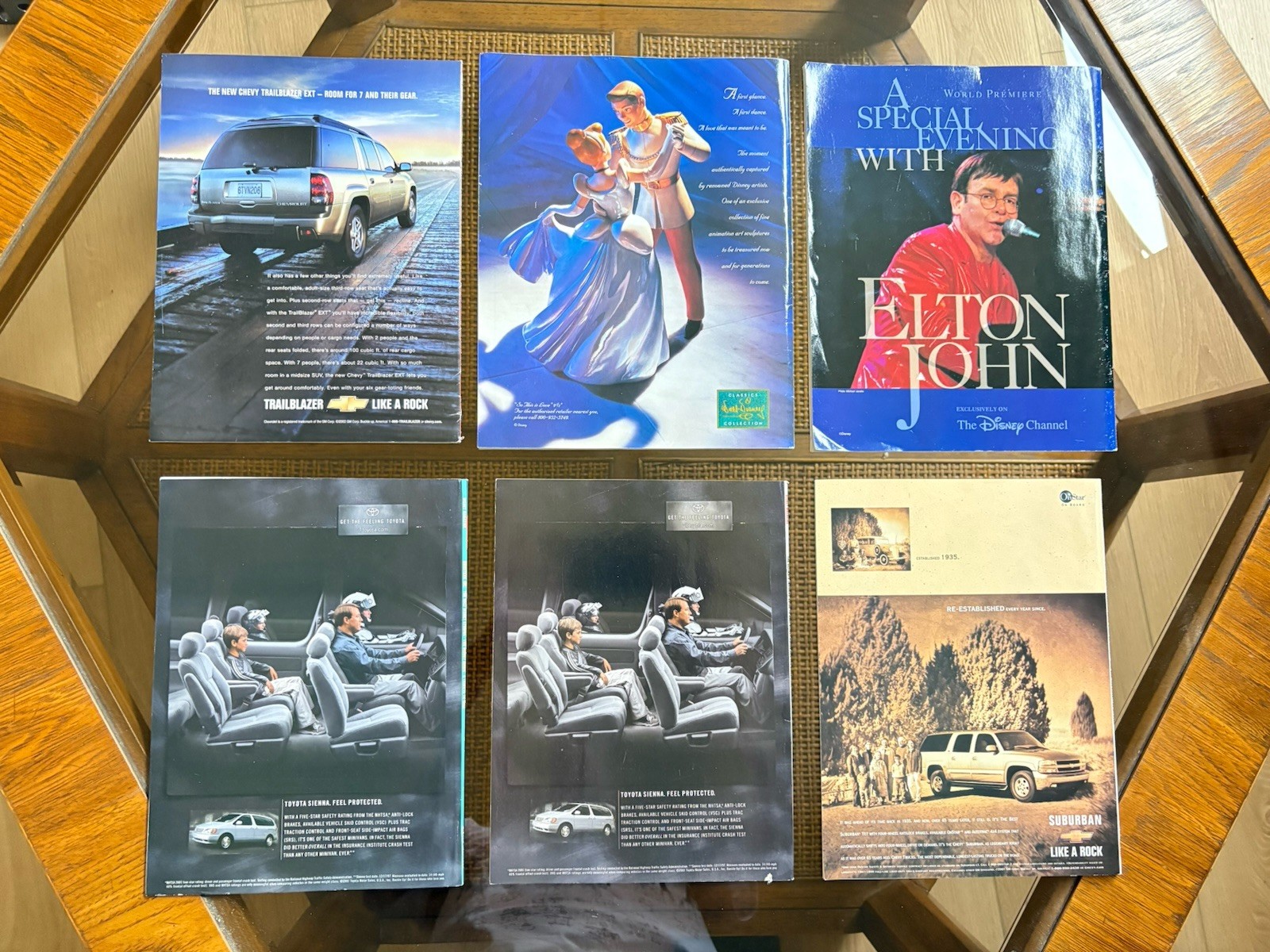 Lot Of 6 VINTAGE Disney Magazines 1990s- 2000s