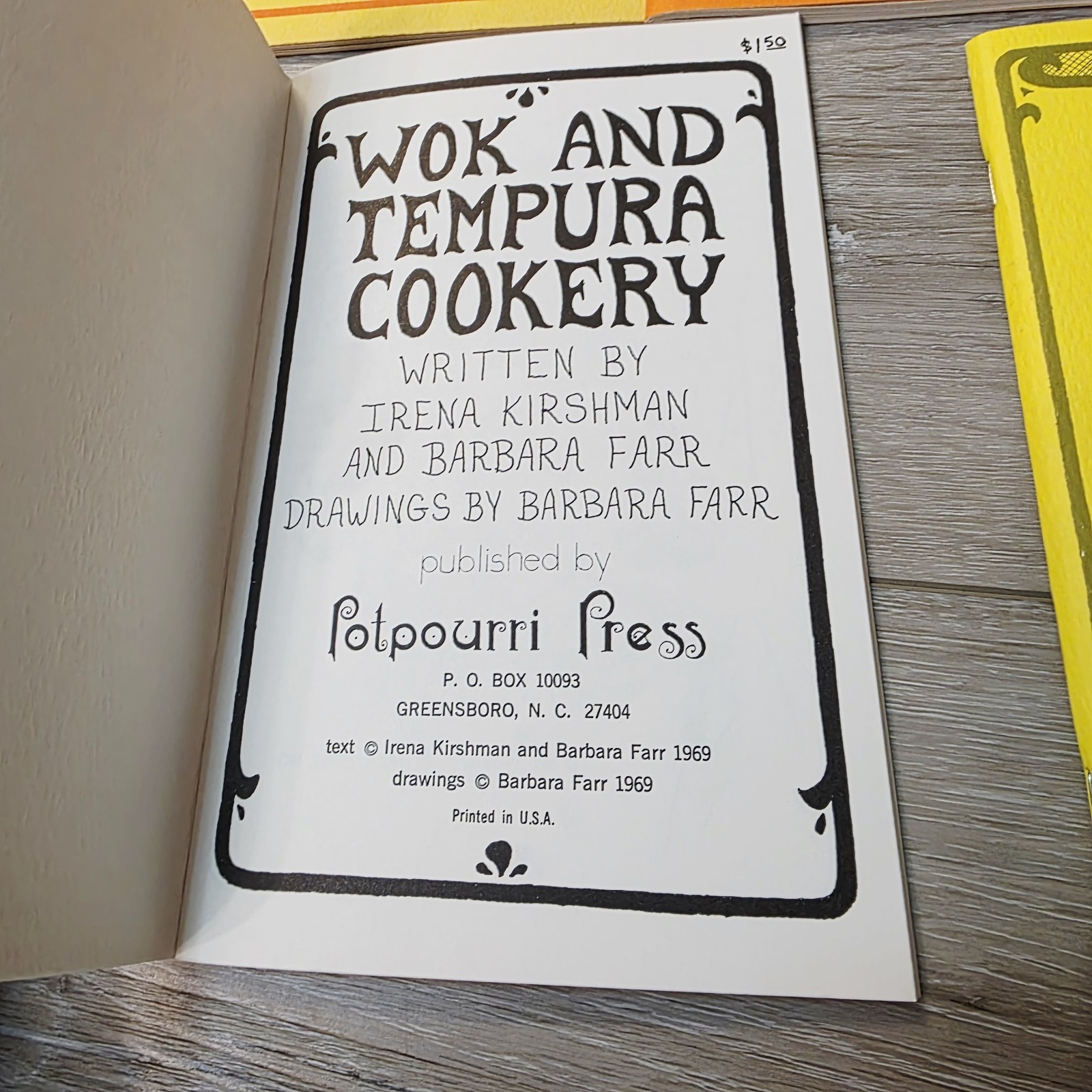 5 Vtg 60’s Cookery Potpourri Press Recipes Cookbooks Fondue Herb Wok Tempura