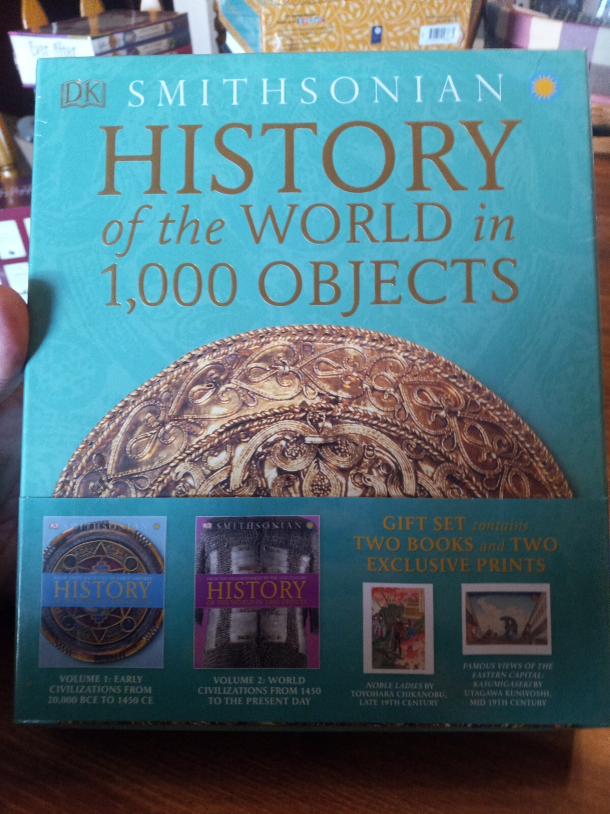 DK Smithsonian History of the World 2 Books & 2 Prints Gift Set Collection!